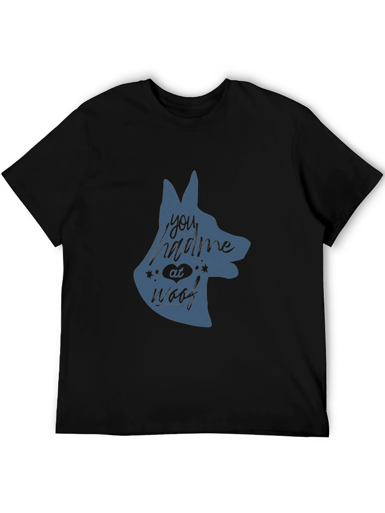 Mens You Had Me At Woof Dog Graphic Tee