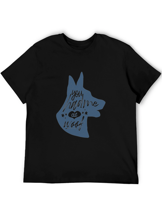 Mens You Had Me At Woof Dog Graphic Tee