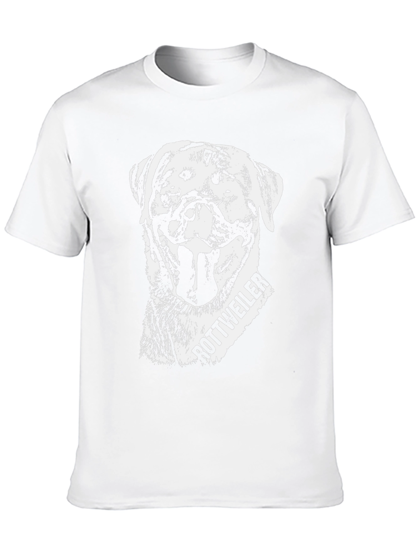 Rottweiler Dog Graphic Black T-Shirt