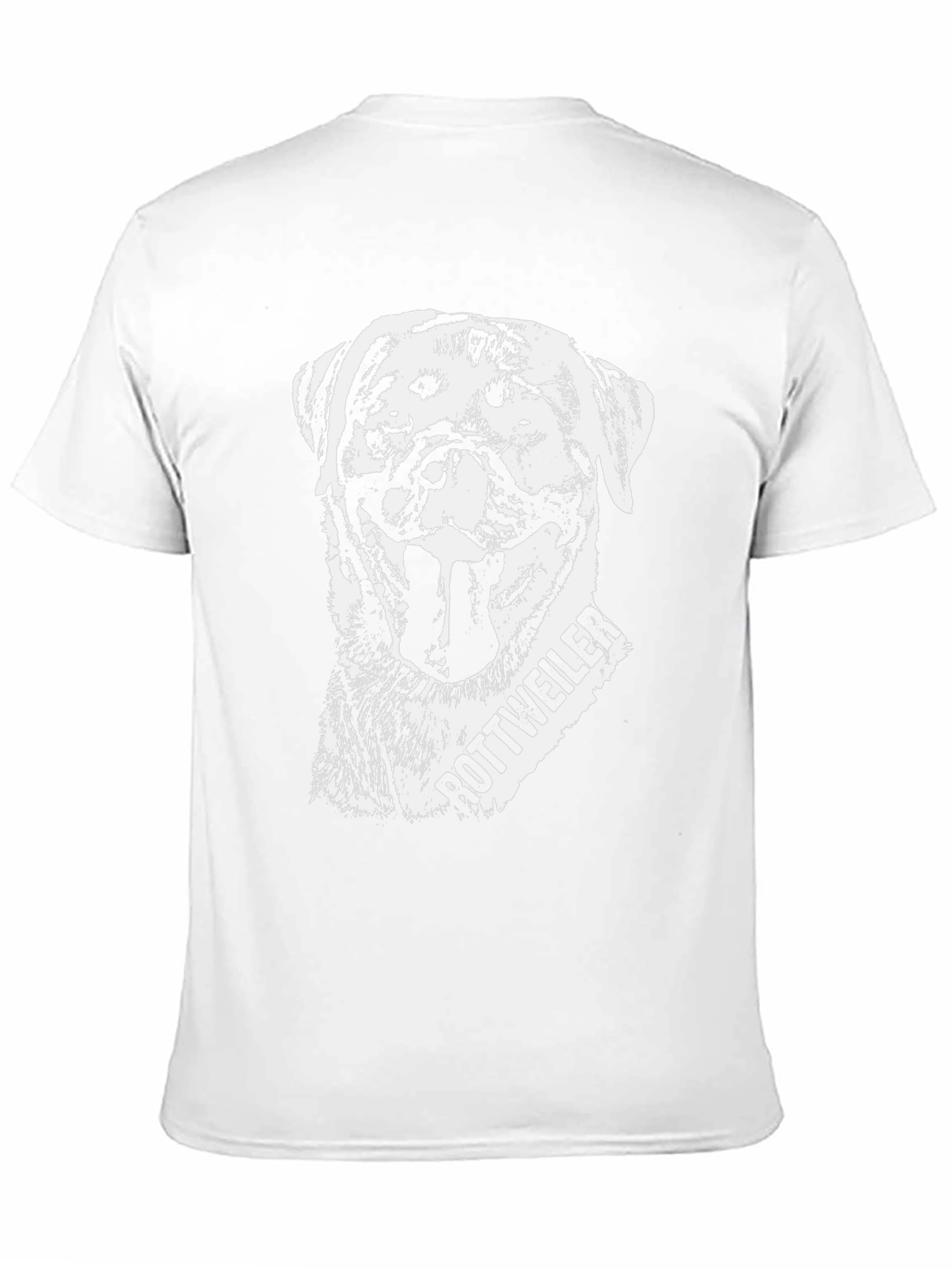 Rottweiler Dog Graphic Black T-Shirt