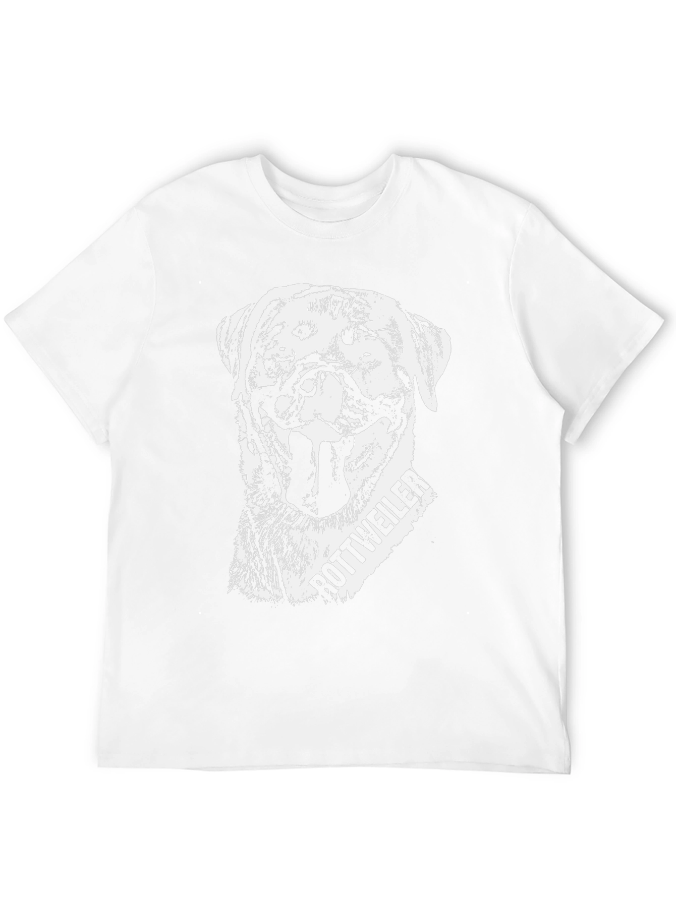 Rottweiler Dog Graphic Black T-Shirt