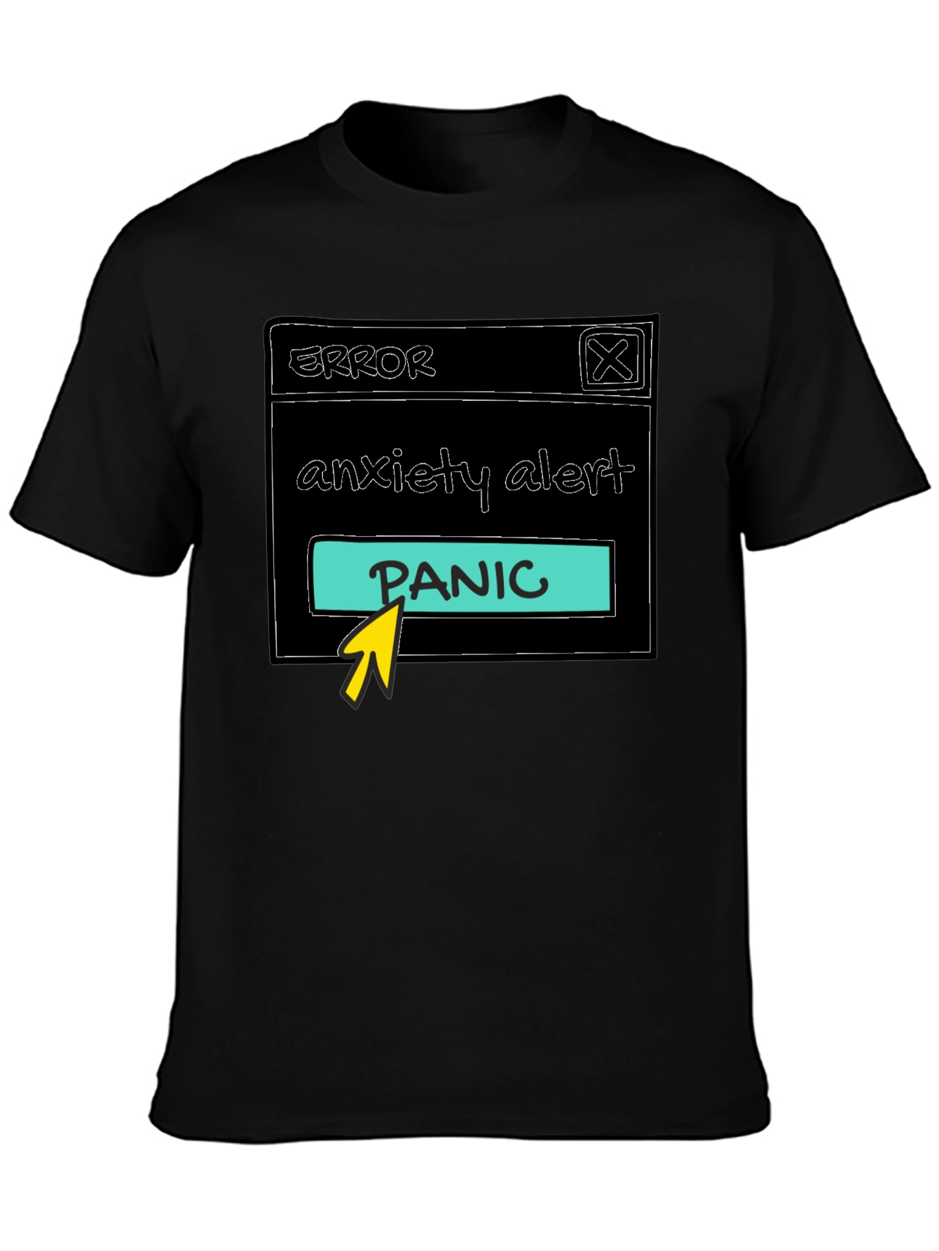 Anxiety Alert Panic T-Shirt - Humorous Graphic Tee