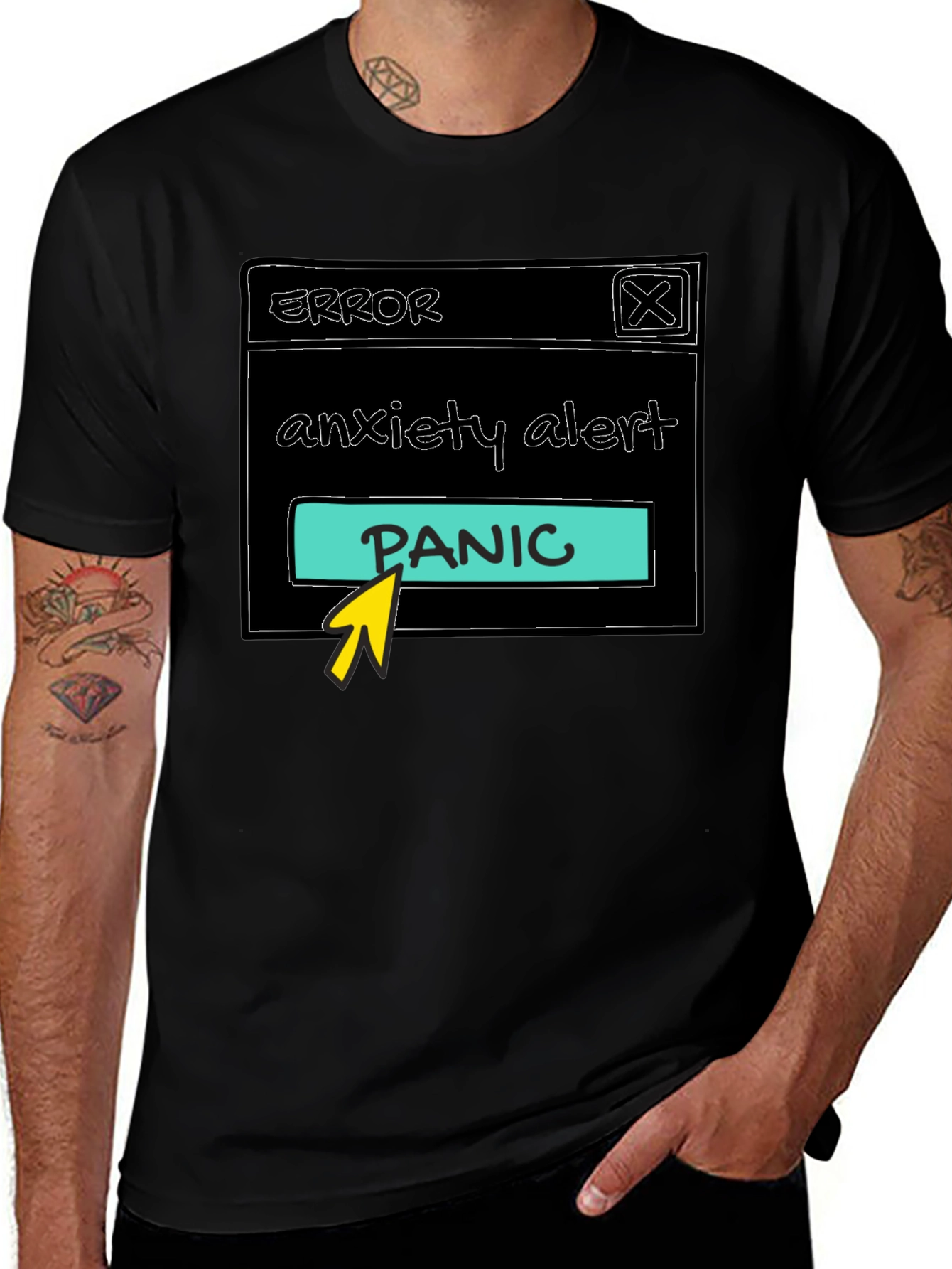 Anxiety Alert Panic T-Shirt - Humorous Graphic Tee