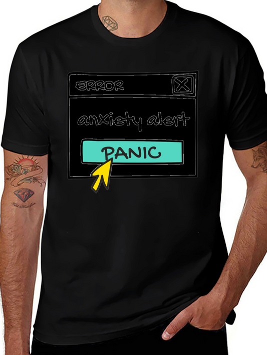 Anxiety Alert Panic T-Shirt - Humorous Graphic Tee