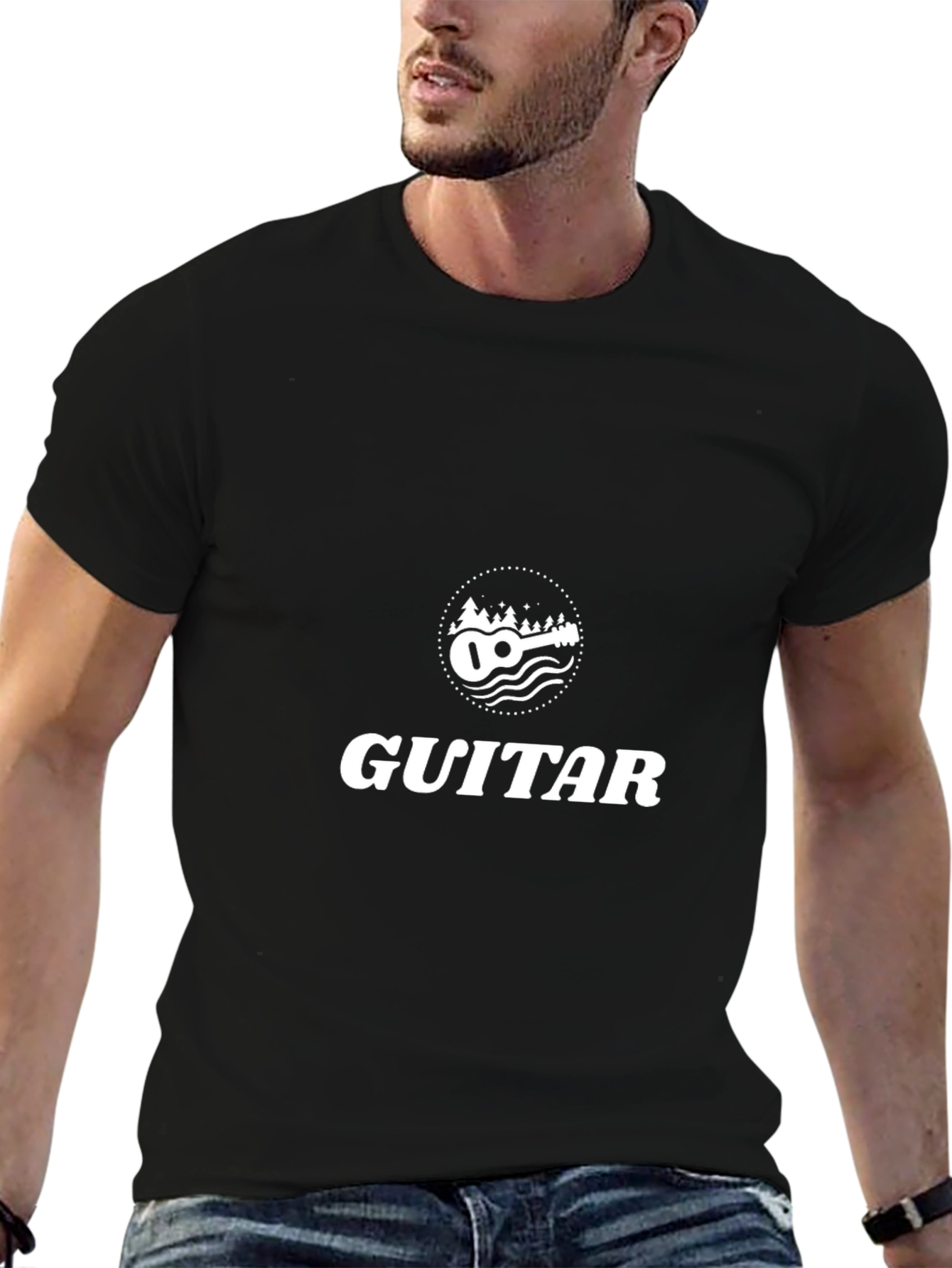 Guitar Lover T-Shirt - Black Graphic Tee