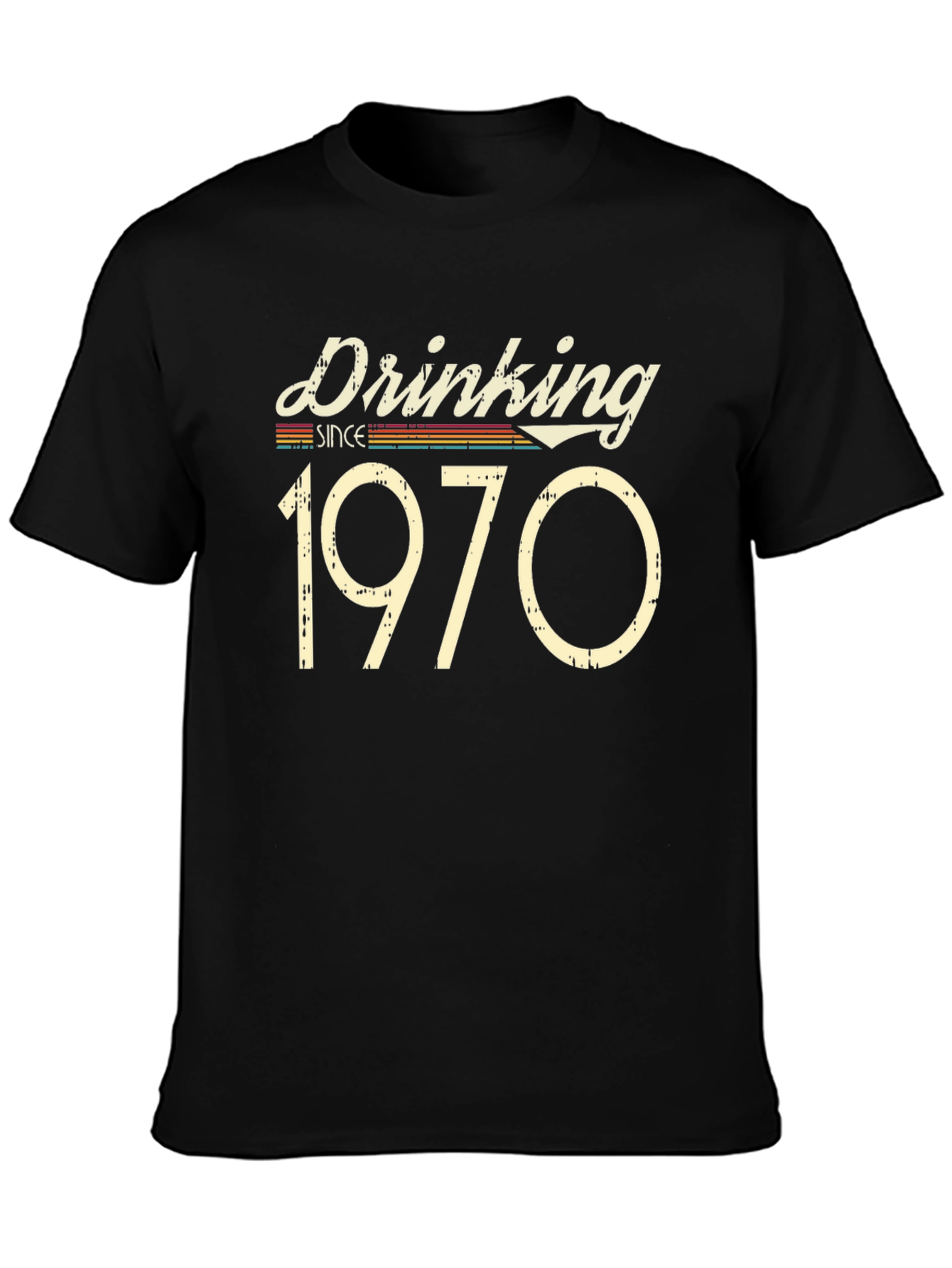 Drinking Since 1970 Black T-Shirt