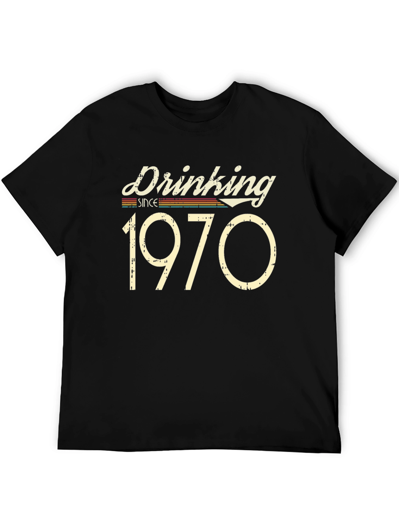 Drinking Since 1970 Black T-Shirt