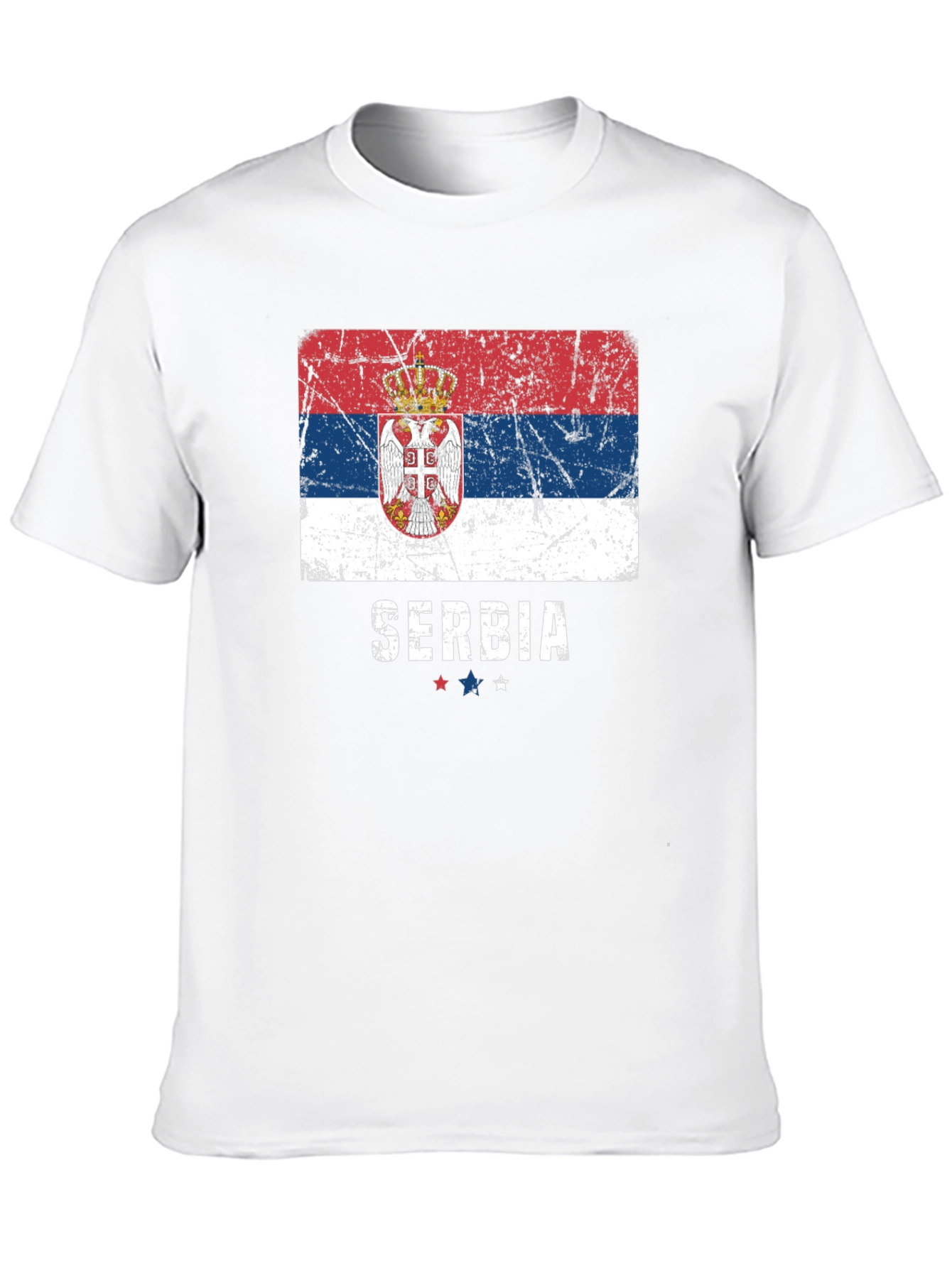 Serbia Flag Graphic T-Shirt Patriotic Pride