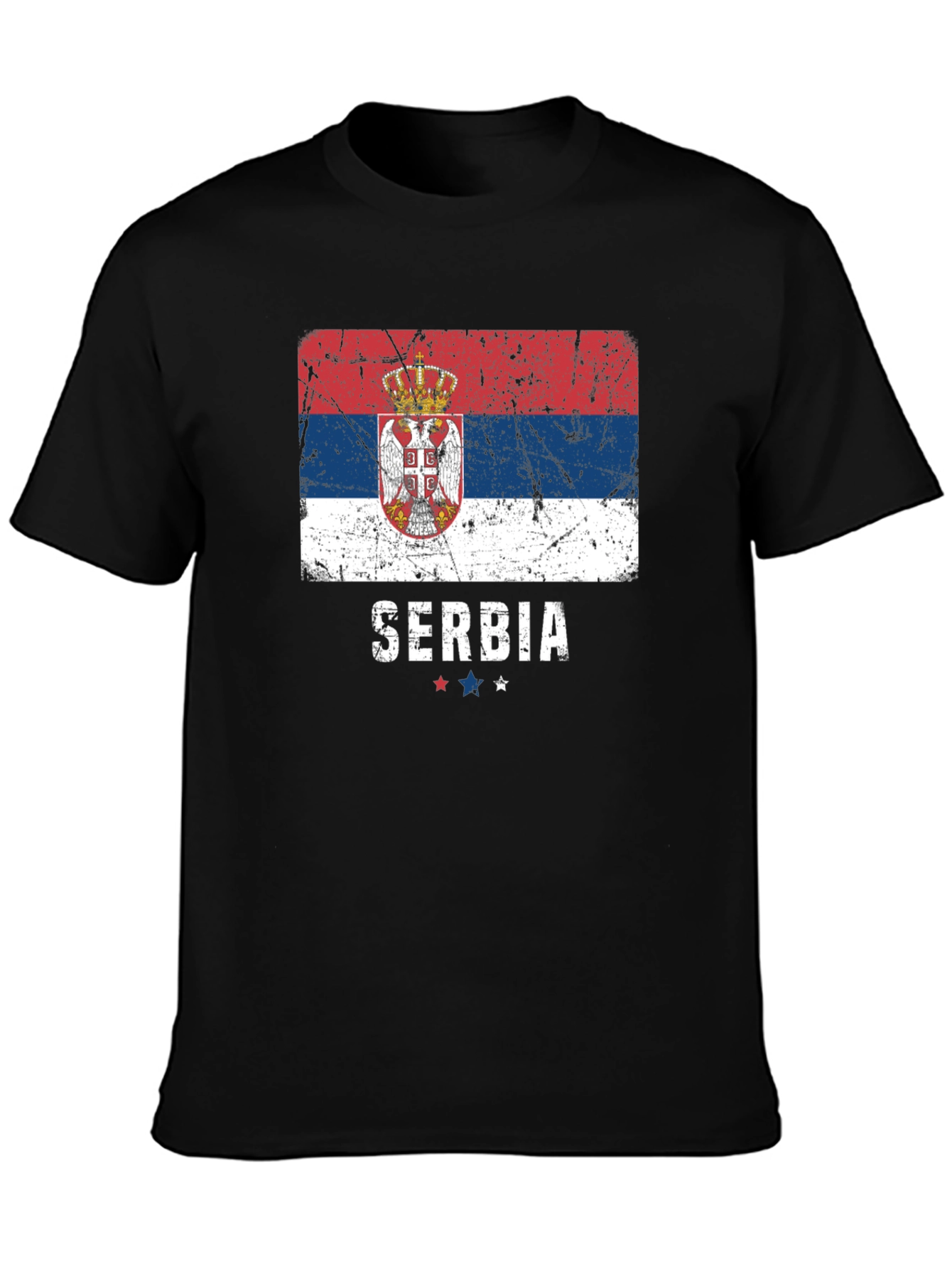 Serbia Flag Graphic T-Shirt Patriotic Pride