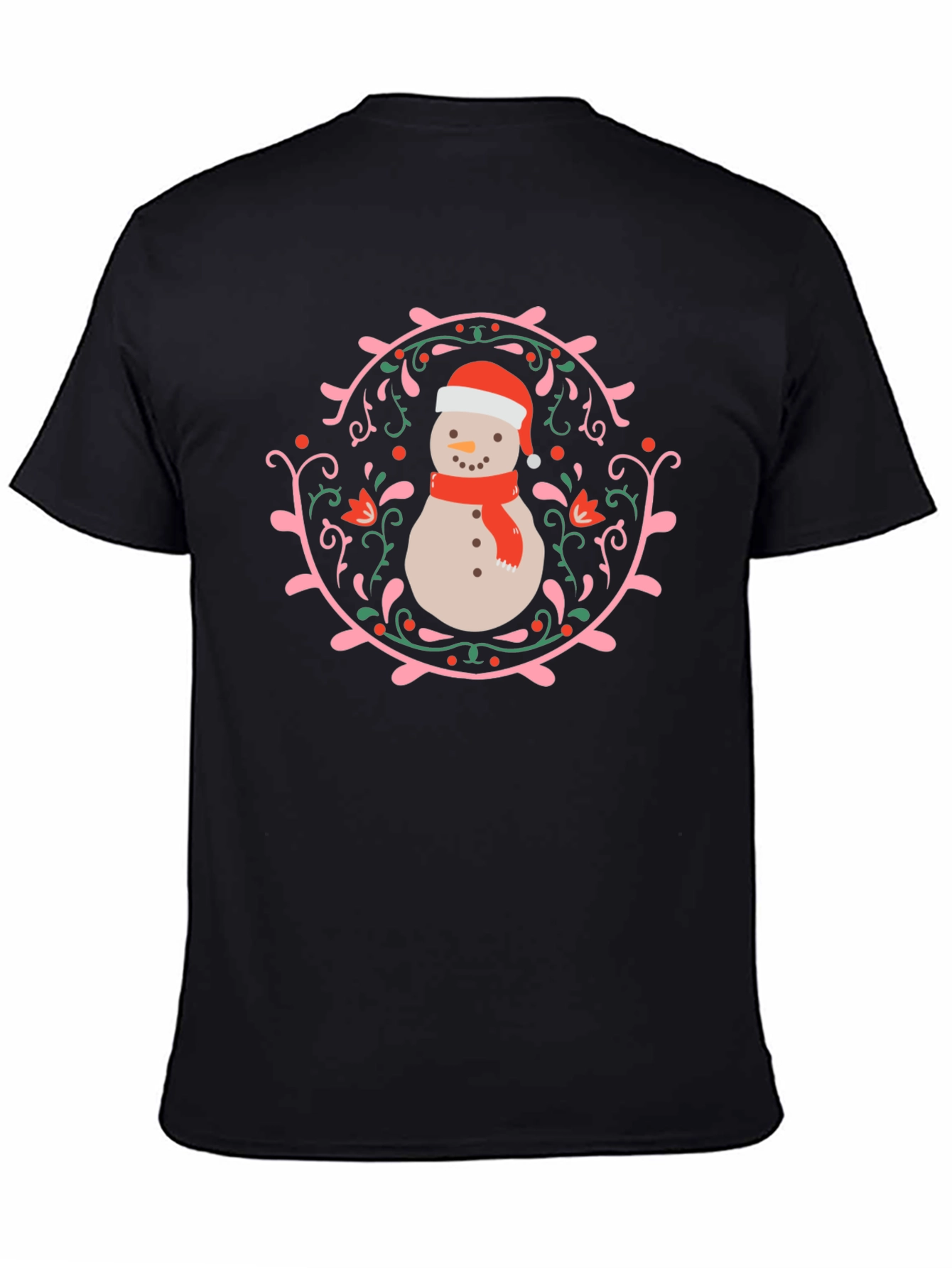 Festive Snowman T-Shirt - Holiday Graphic Tee