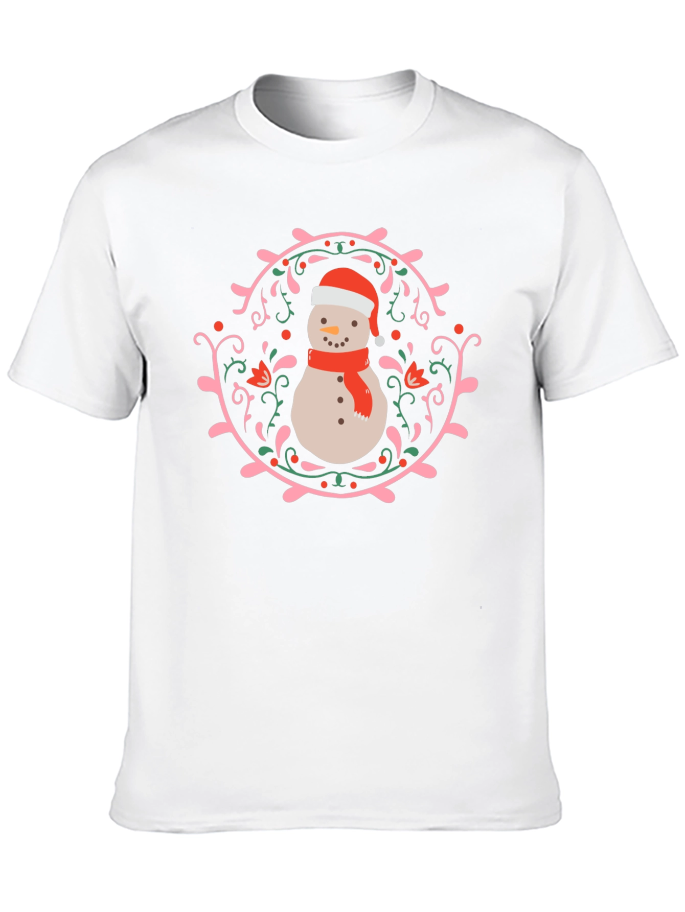 Festive Snowman T-Shirt - Holiday Graphic Tee