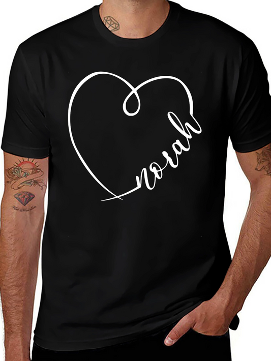 Norah Heart T-Shirt - Personalized Gift