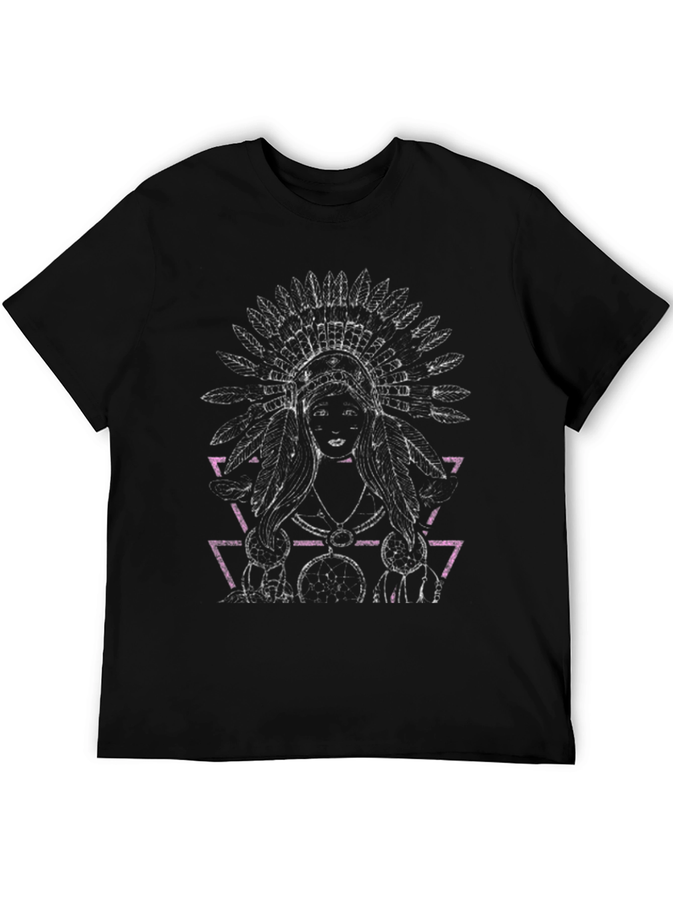 Native American Headdress Graphic T-Shirt