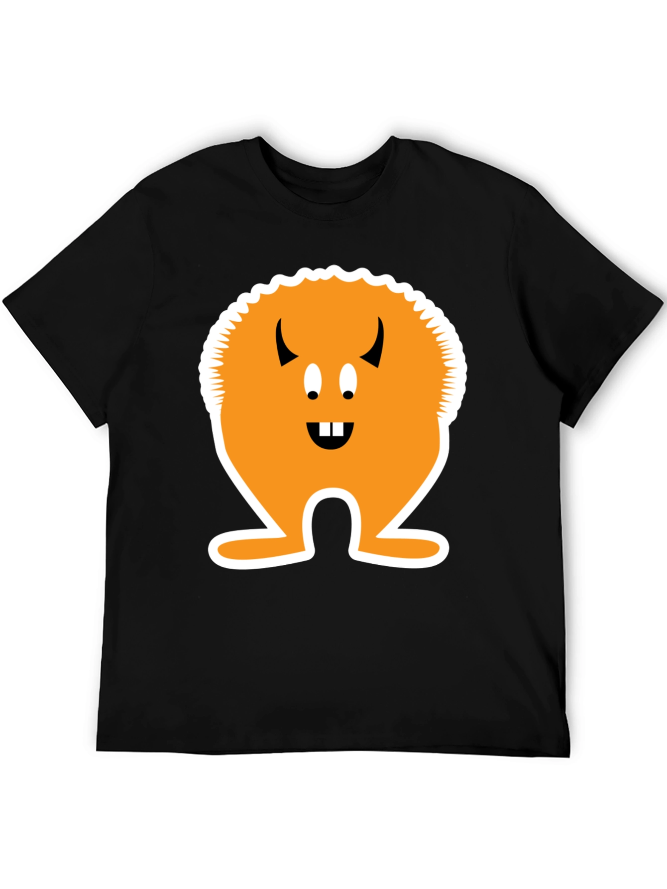 Monster Graphic T-Shirt - Black Cotton Tee