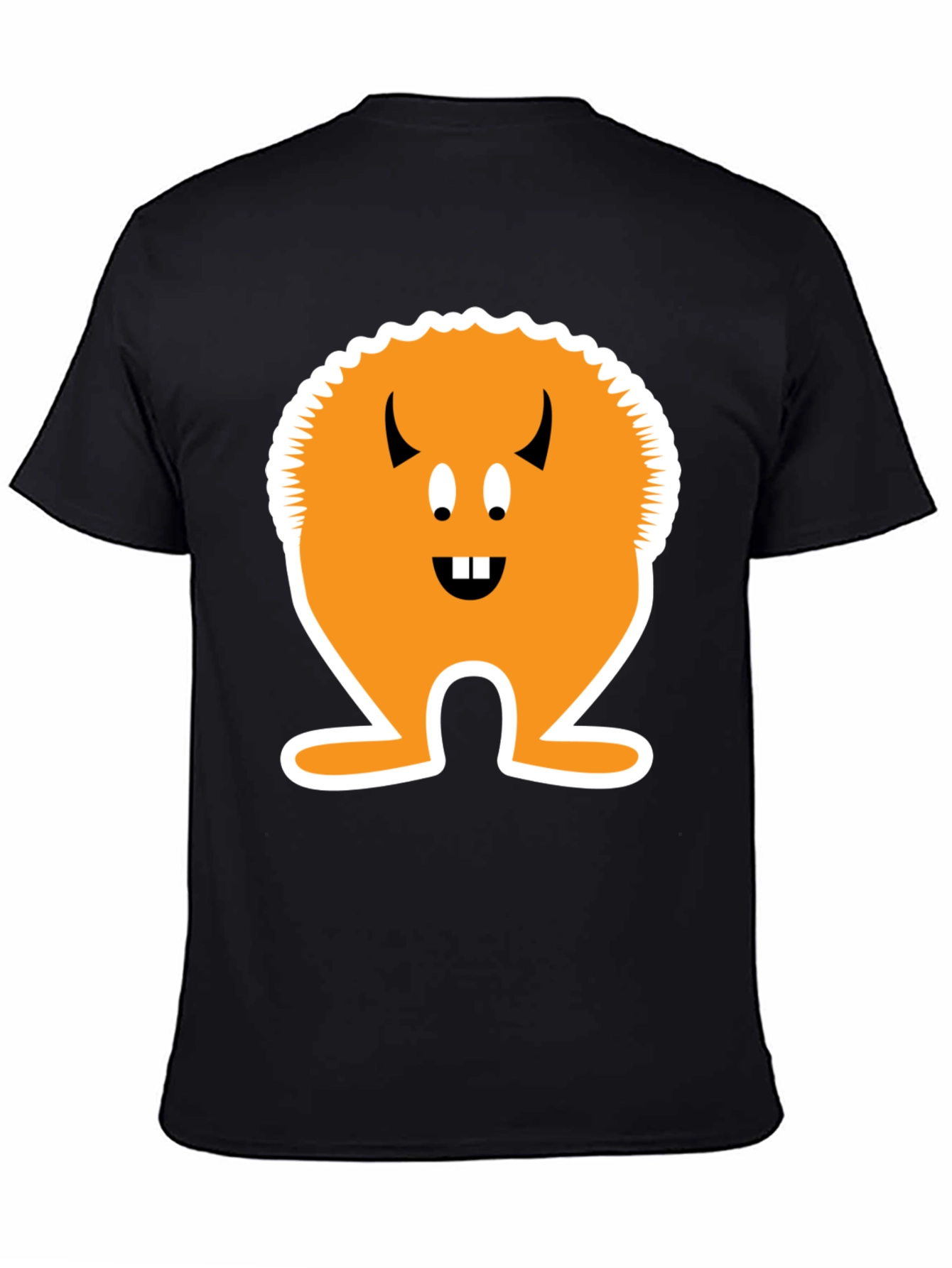 Monster Graphic T-Shirt - Black Cotton Tee