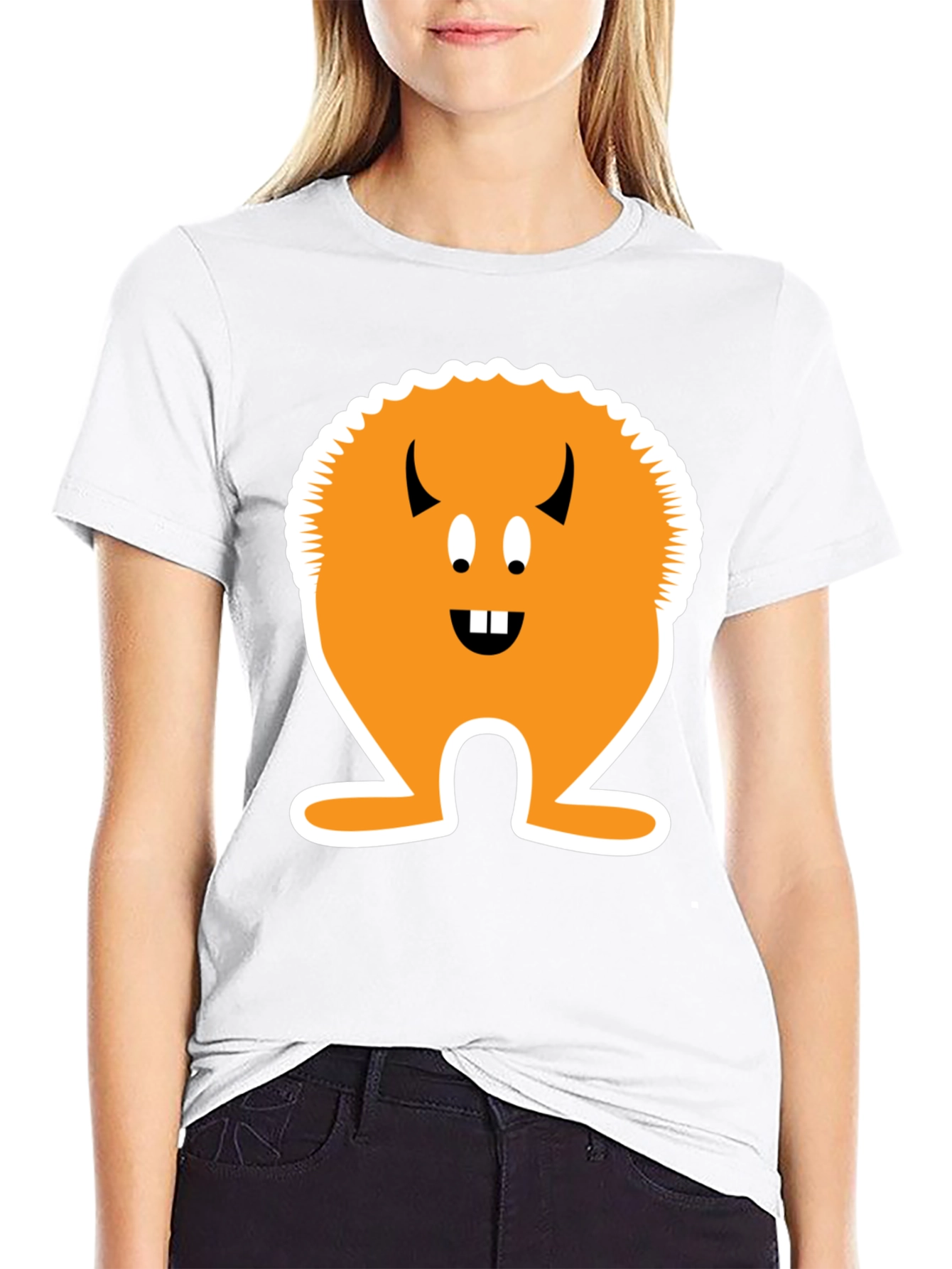 Monster Graphic T-Shirt - Black Cotton Tee
