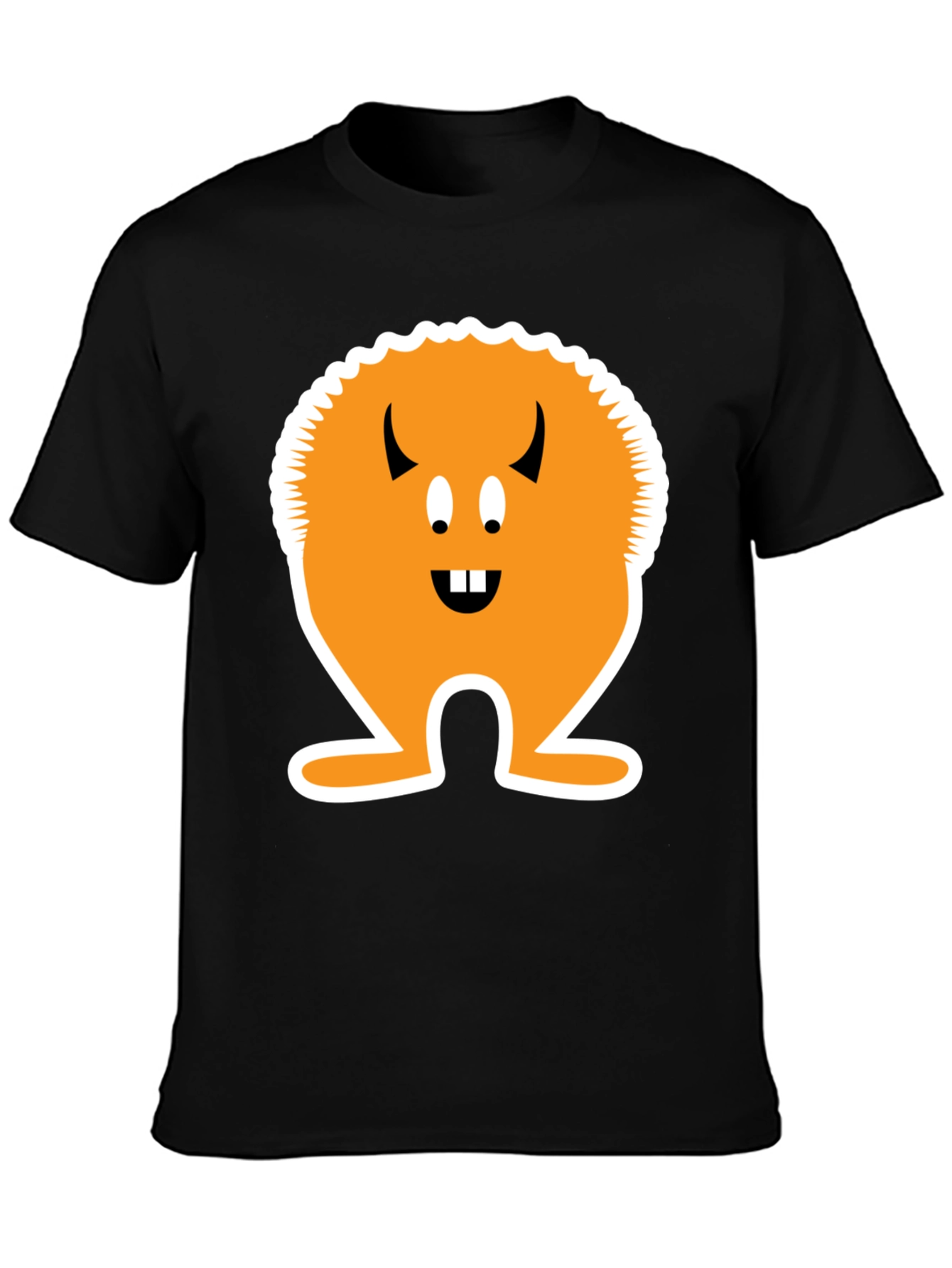 Monster Graphic T-Shirt - Black Cotton Tee