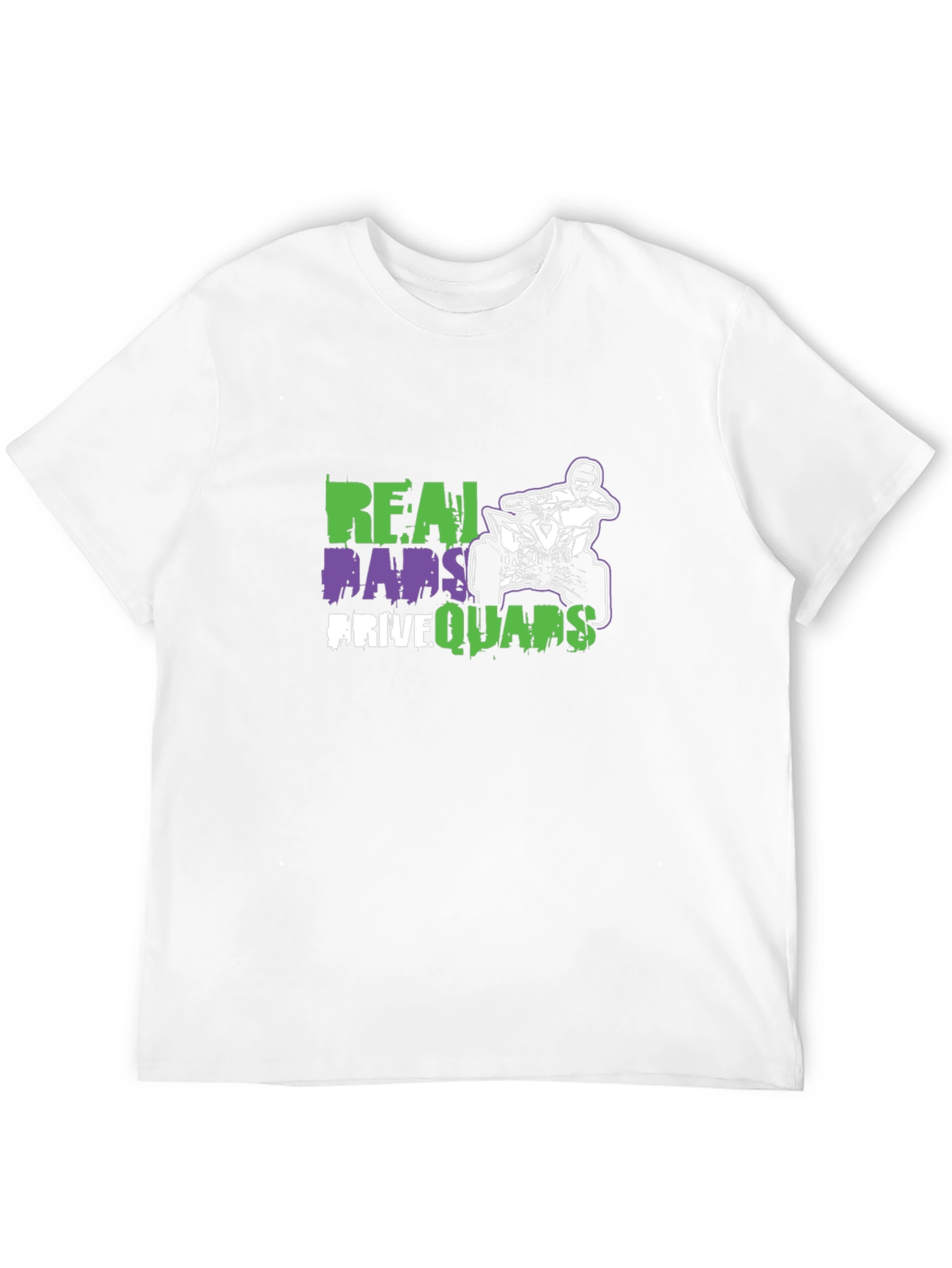 Real Dads Drive Quads Black T-Shirt