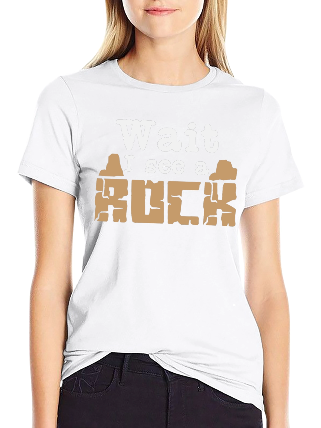 Wait I See a Rock Funny T-Shirt