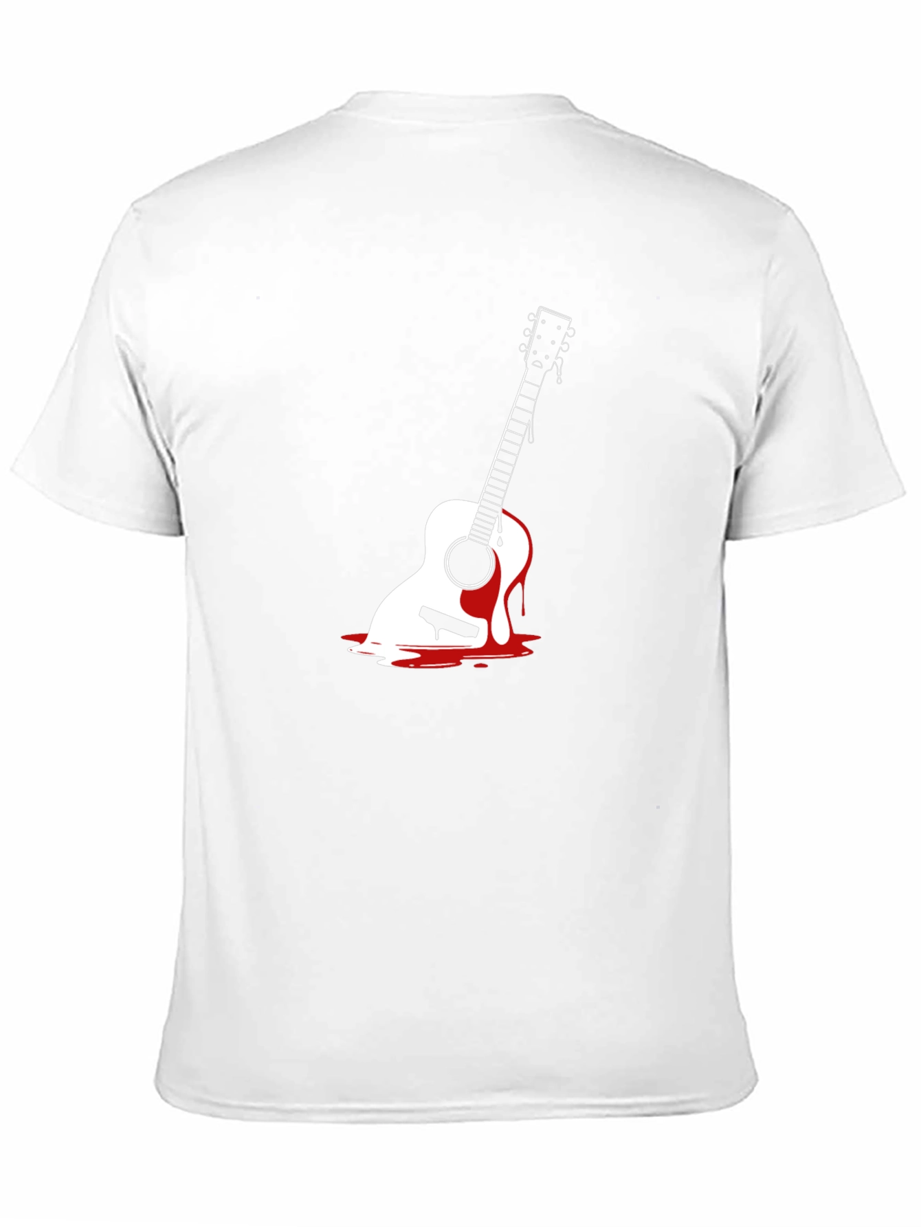 Melting Guitar Graphic Tee - Black