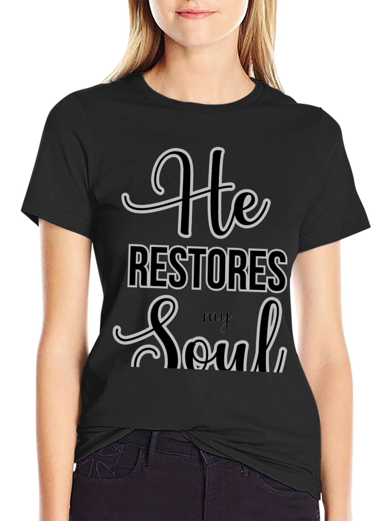 He Restores My Soul Graphic T-Shirt