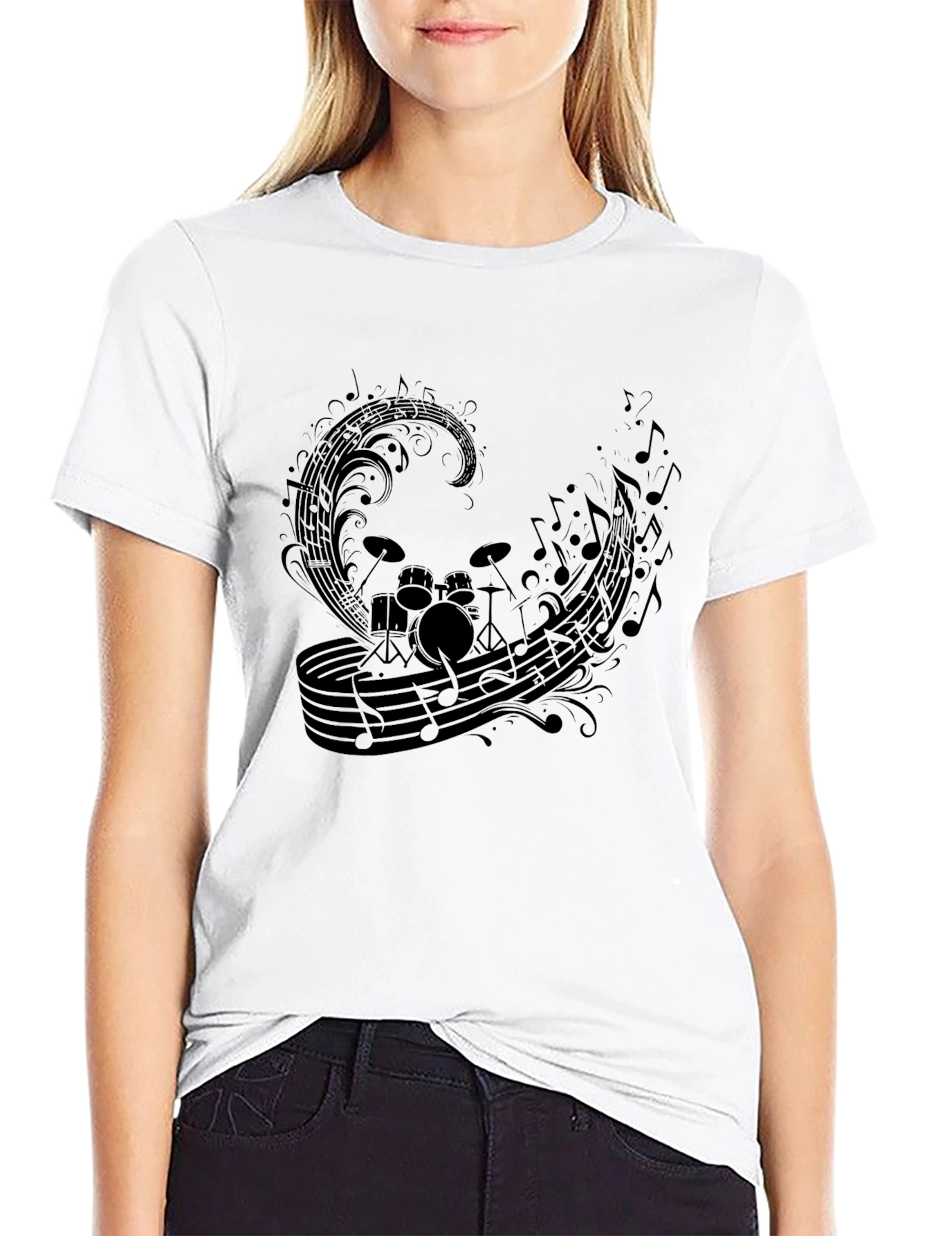 Musical Drum Set Graphic Tee