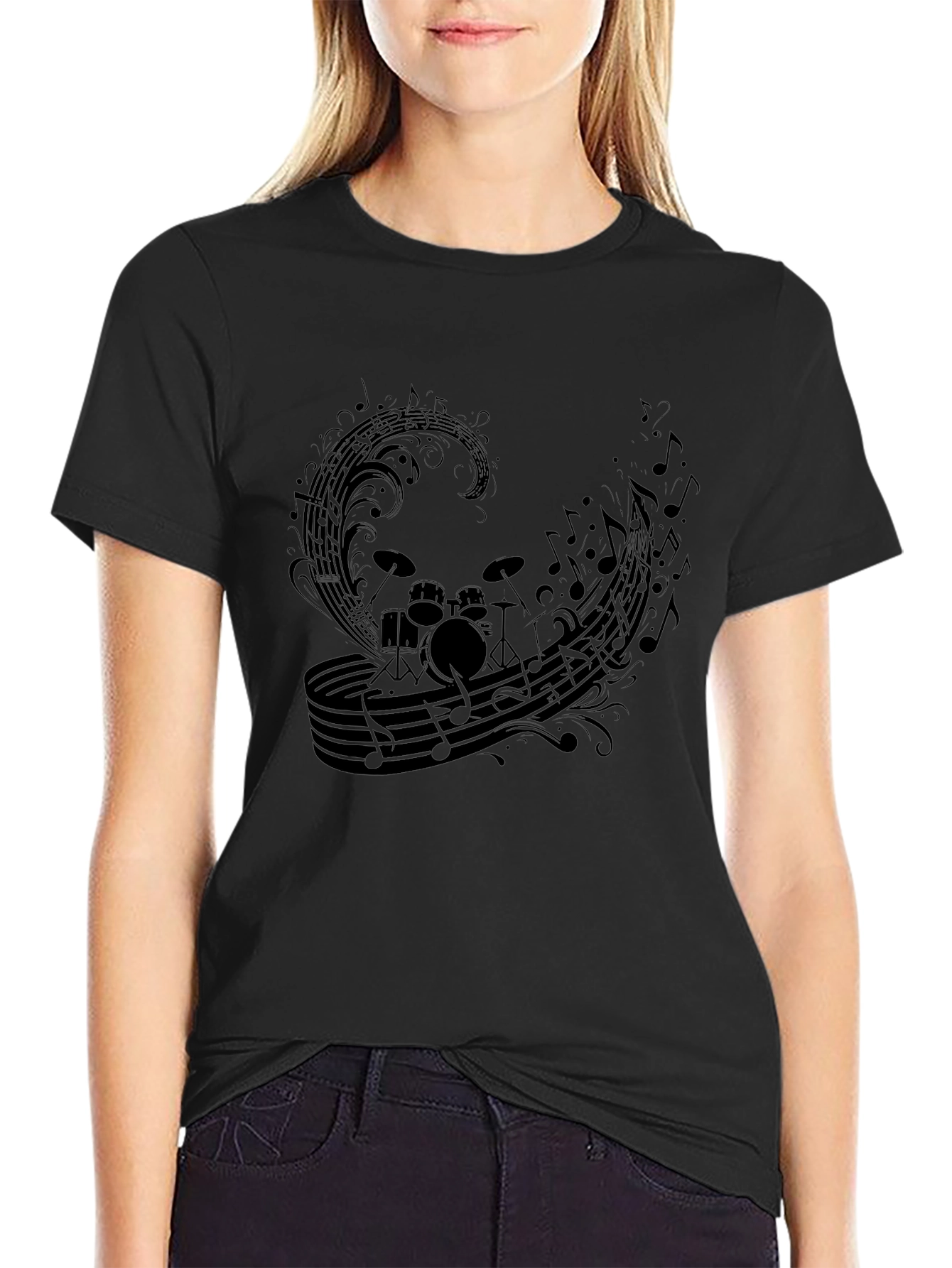 Musical Drum Set Graphic Tee