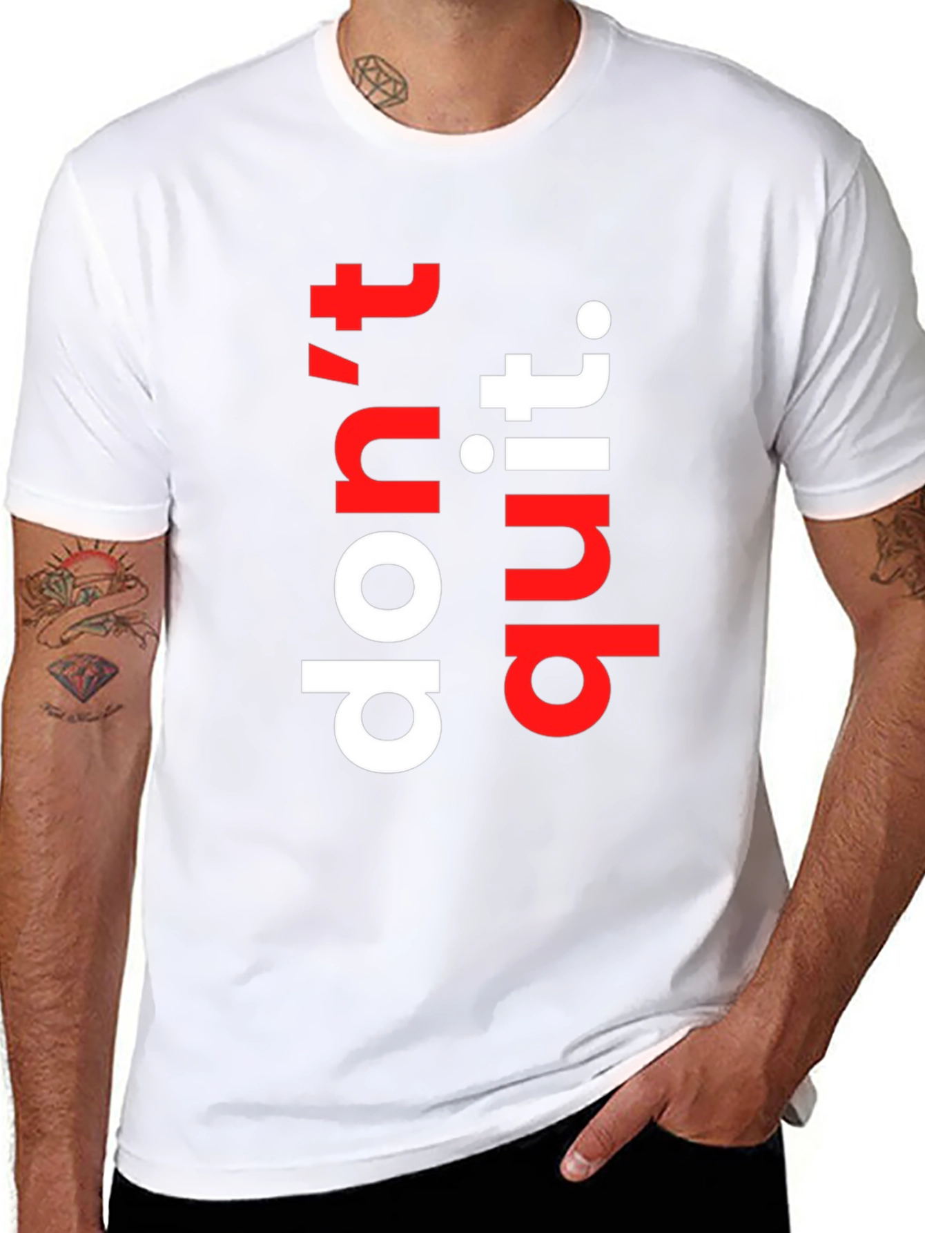 Motivational Dont Quit Graphic Tee
