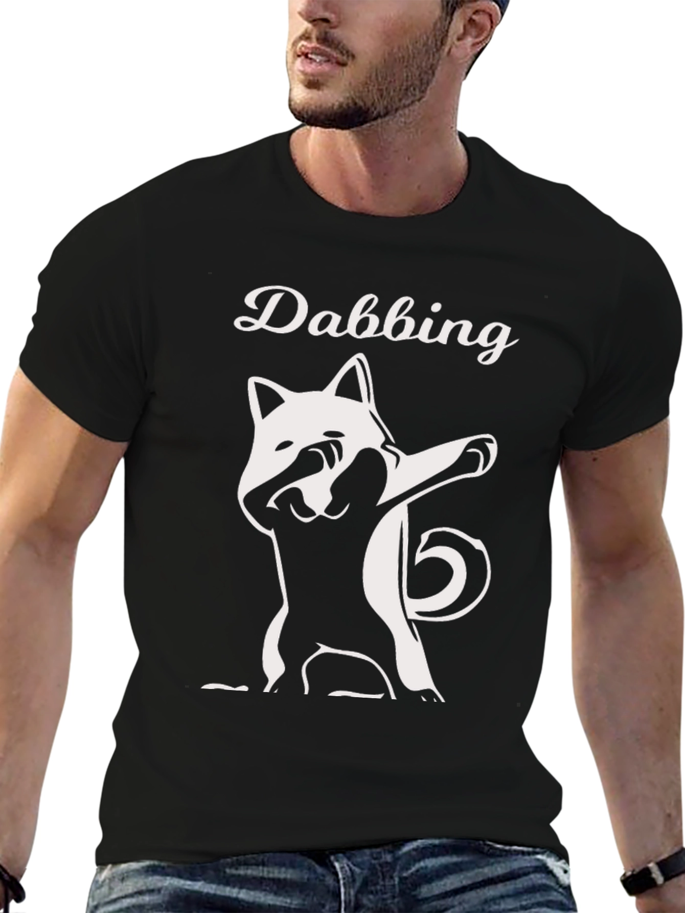 Dabbing Dog T-Shirt - Funny Novelty Tee