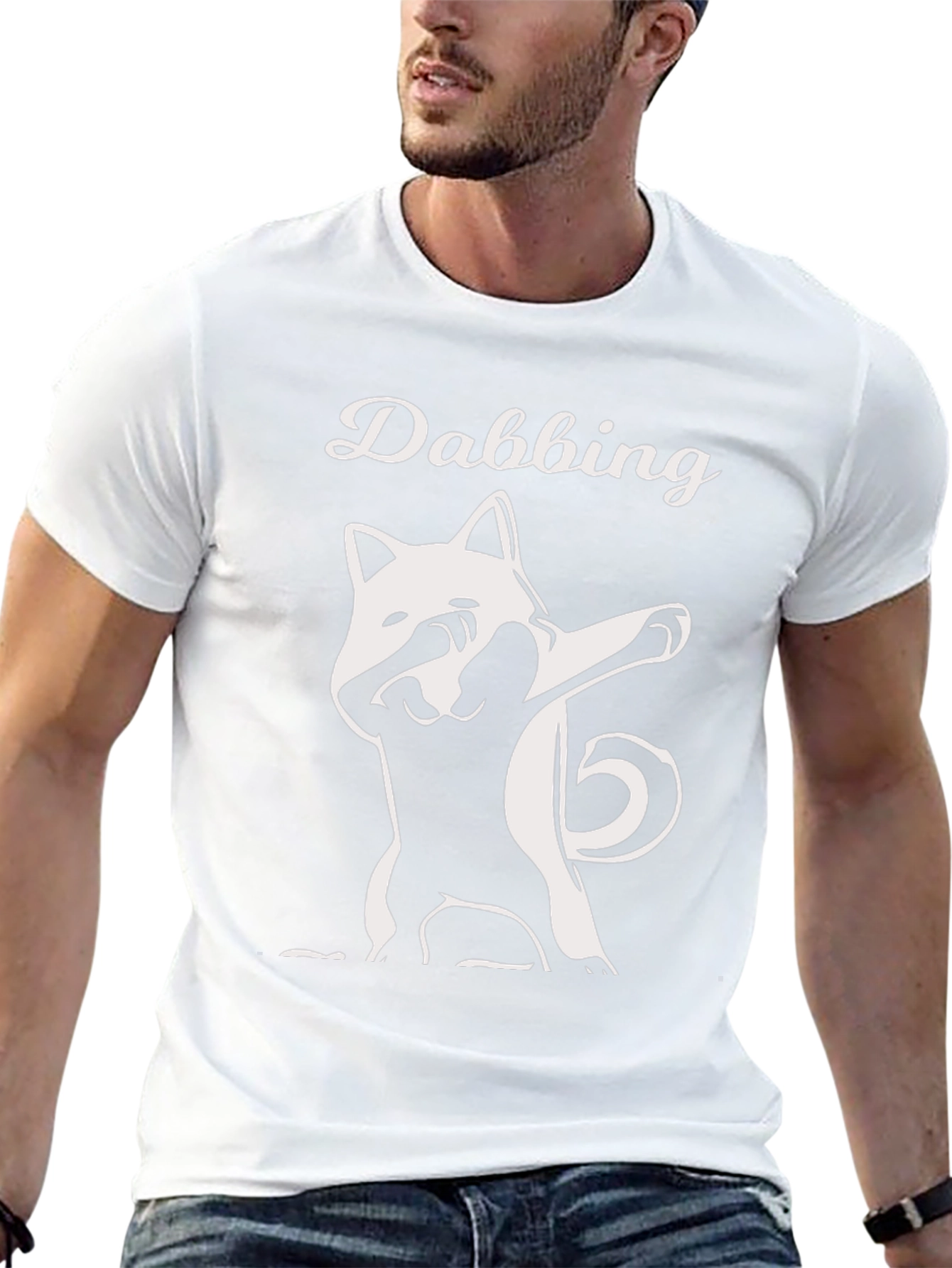 Dabbing Dog T-Shirt - Funny Novelty Tee