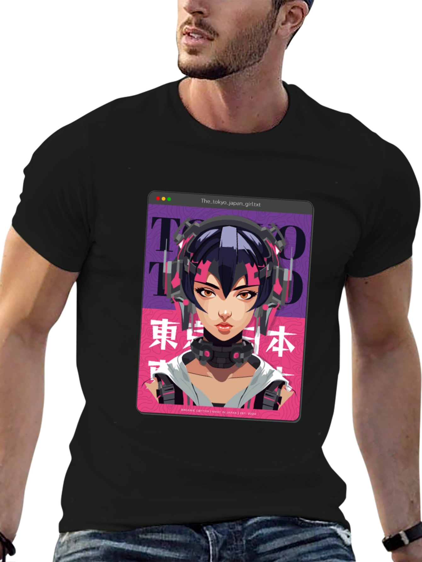 Tokyo Girl Graphic T-Shirt - Anime Style