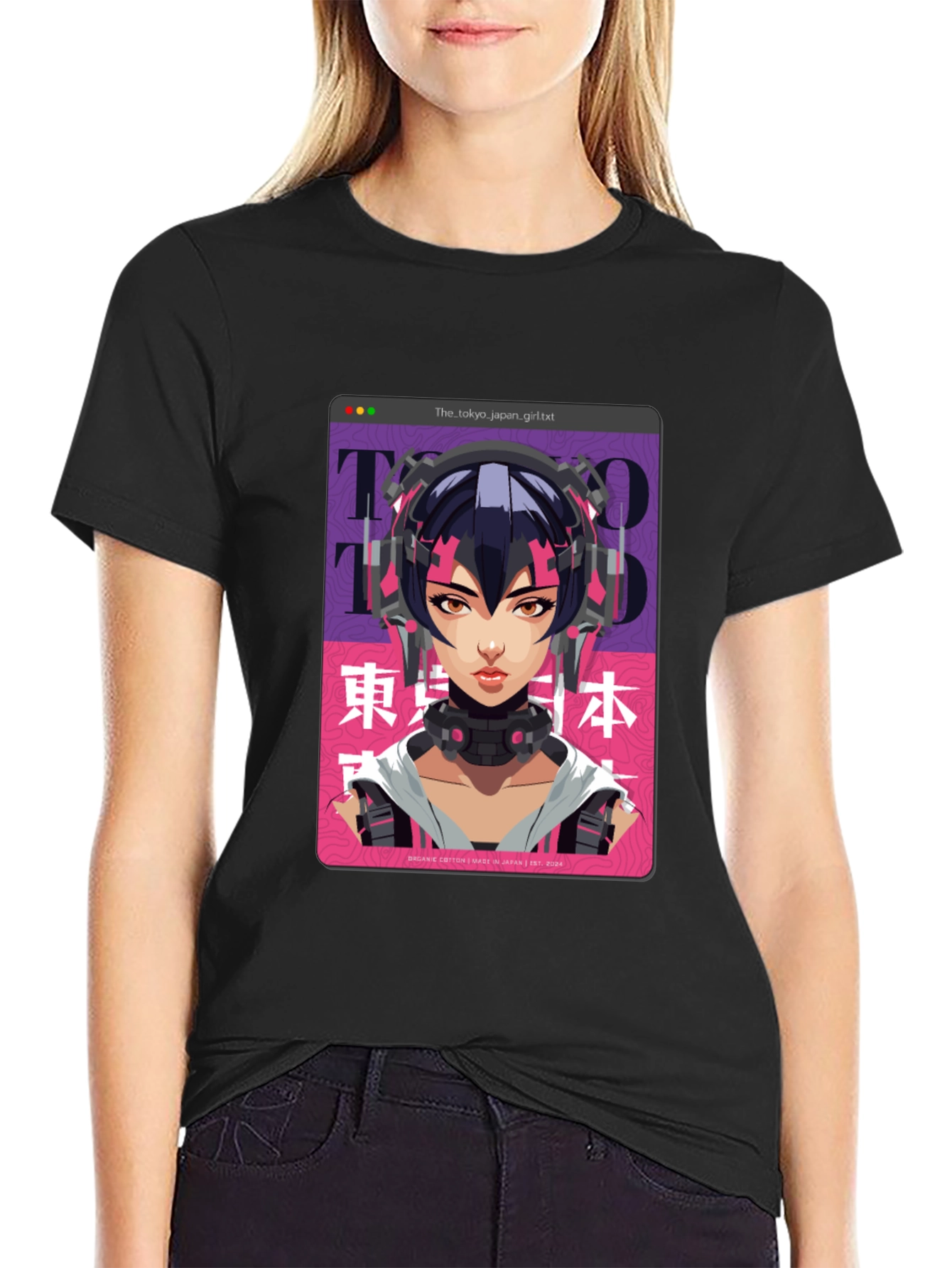 Tokyo Girl Graphic T-Shirt - Anime Style