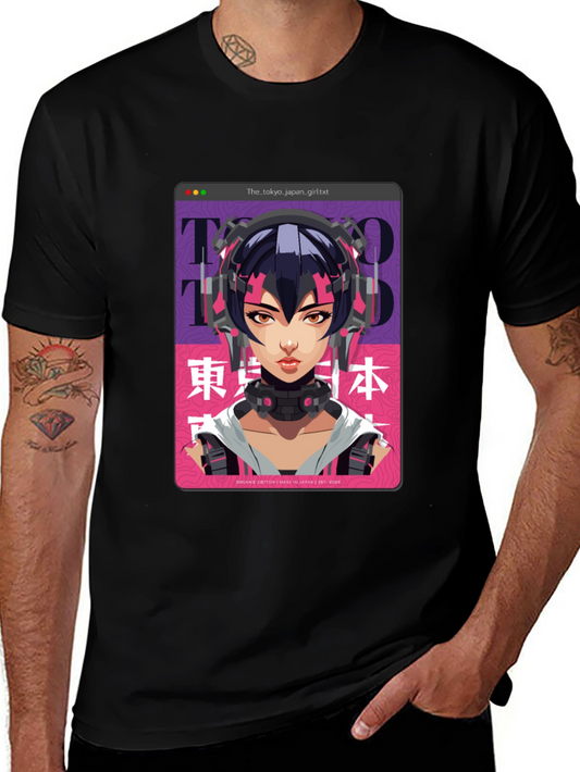 Tokyo Girl Graphic T-Shirt - Anime Style