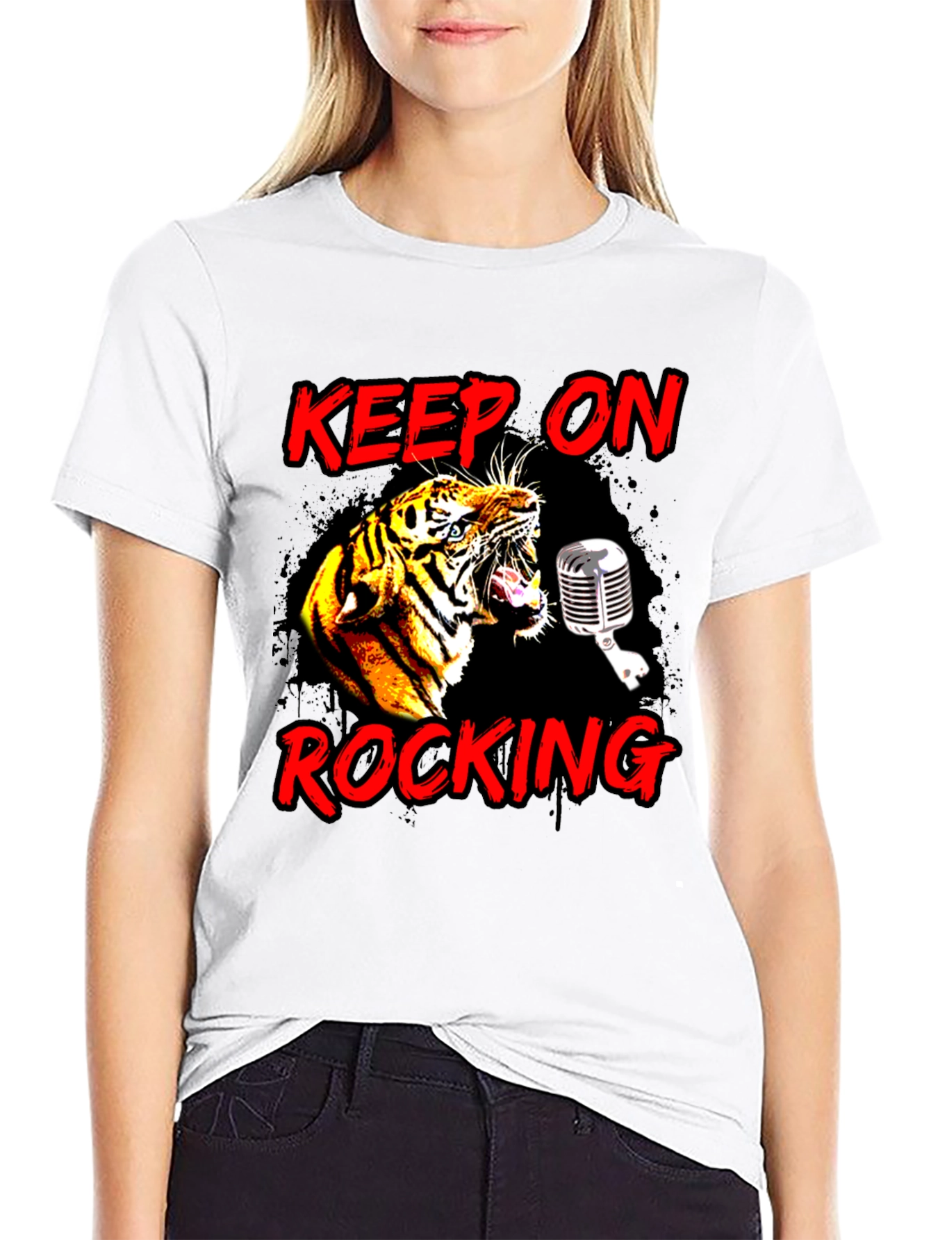 Keep On Rocking Tiger Graphic Tee