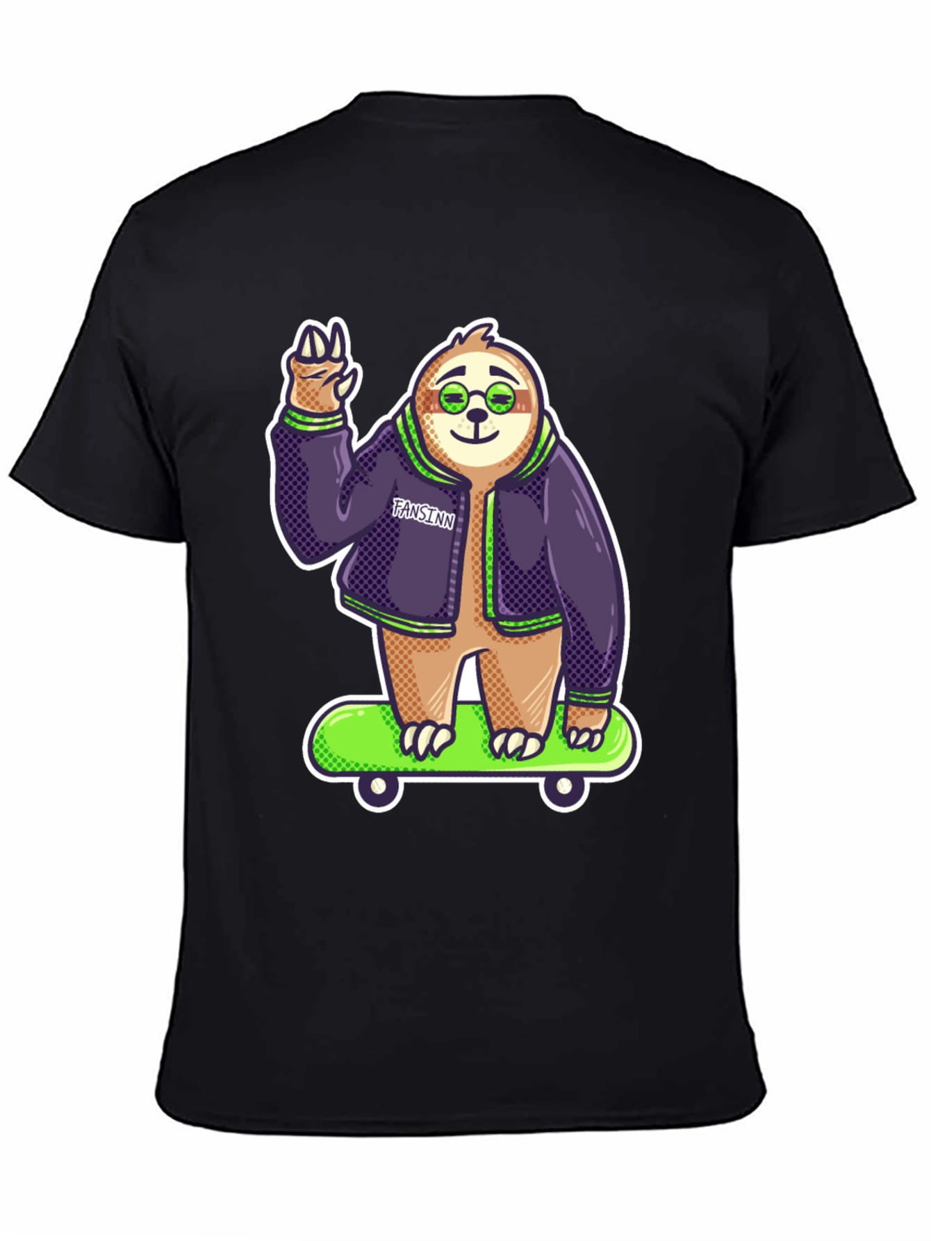 Cool Sloth Skateboard T-Shirt