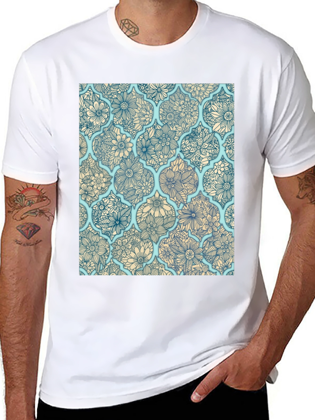 Floral Patterned T-Shirt
