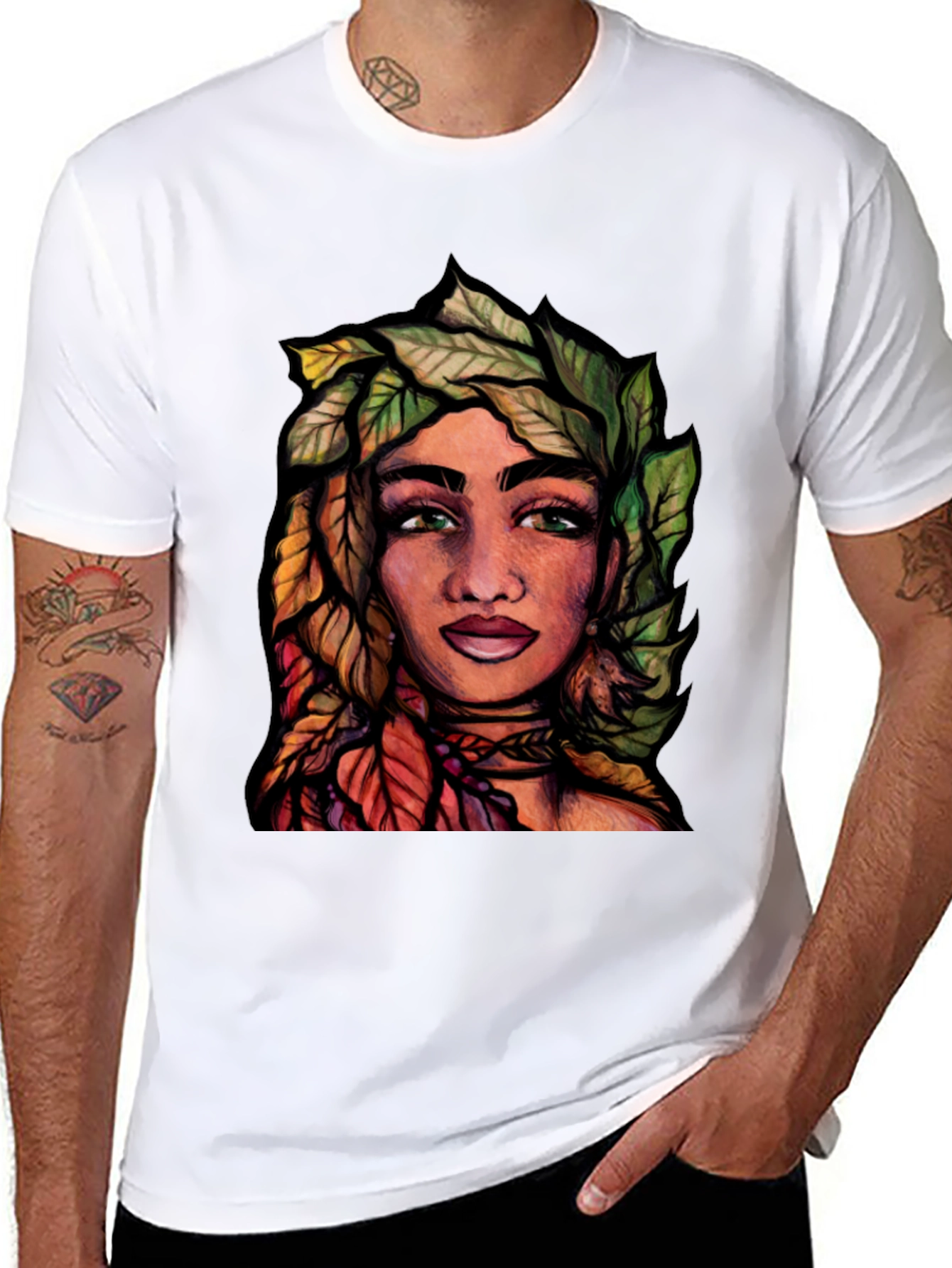 Nature Portrait Graphic T-Shirt