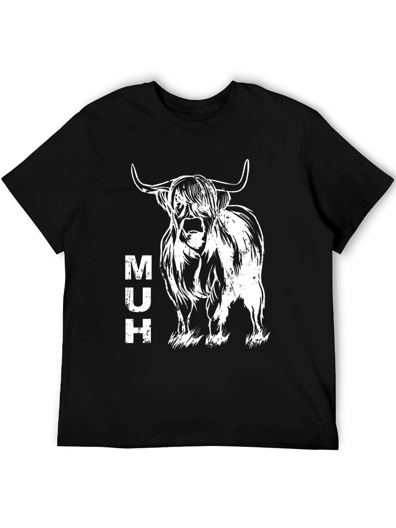 Highland Cow MUH T-Shirt - Unique Graphic Tee