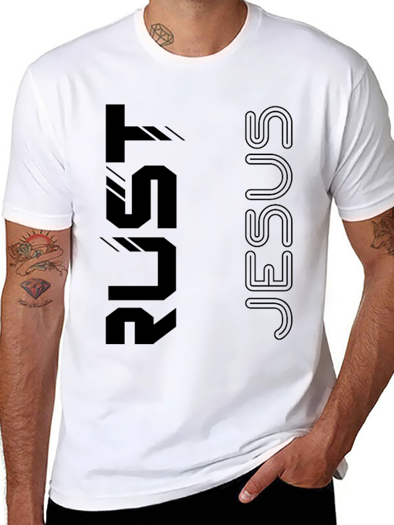 Rust Jesus T-Shirt - Modern Christian Apparel