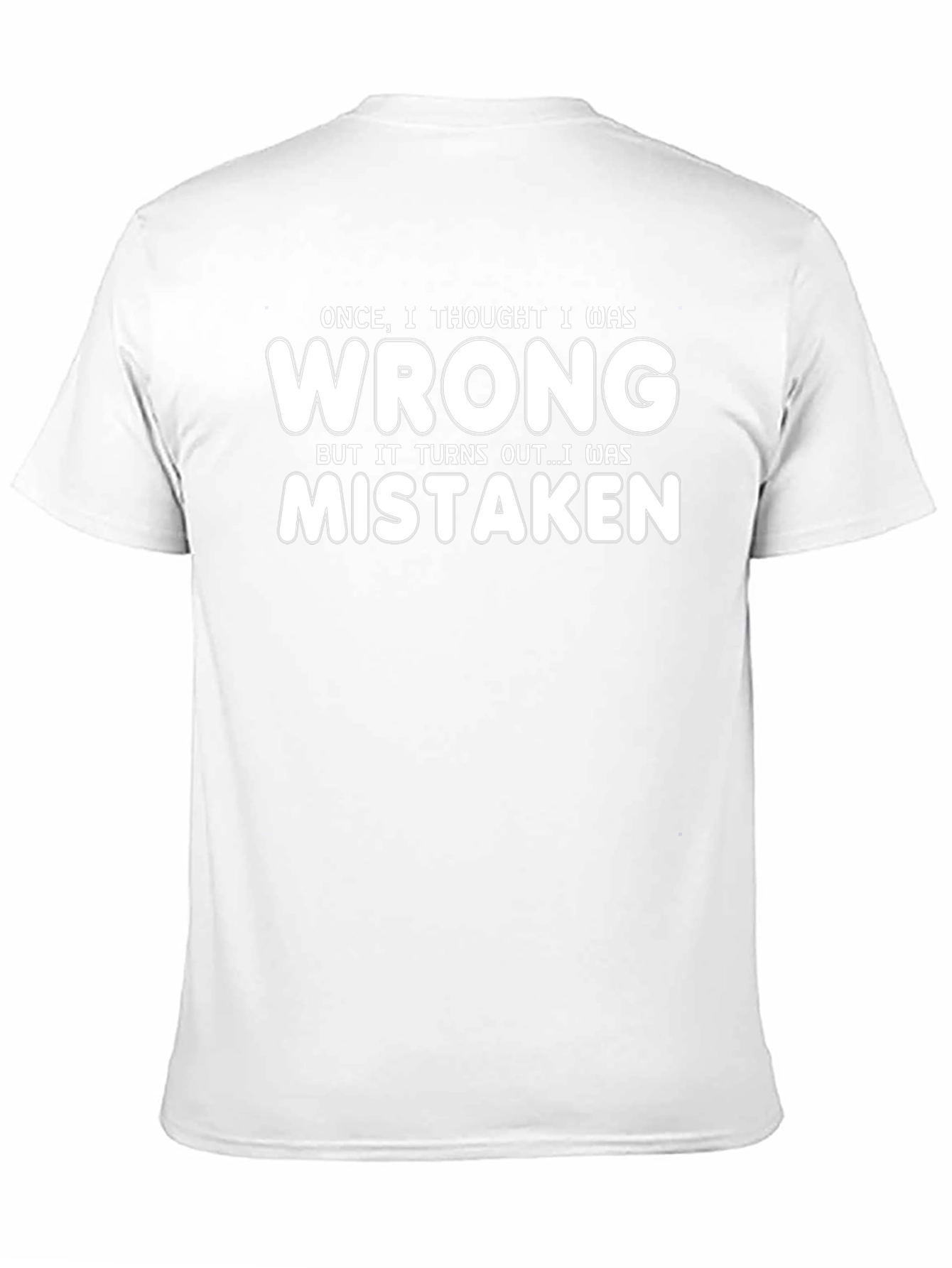 Funny Wrong Graphic Tee - Black Cotton T-Shirt