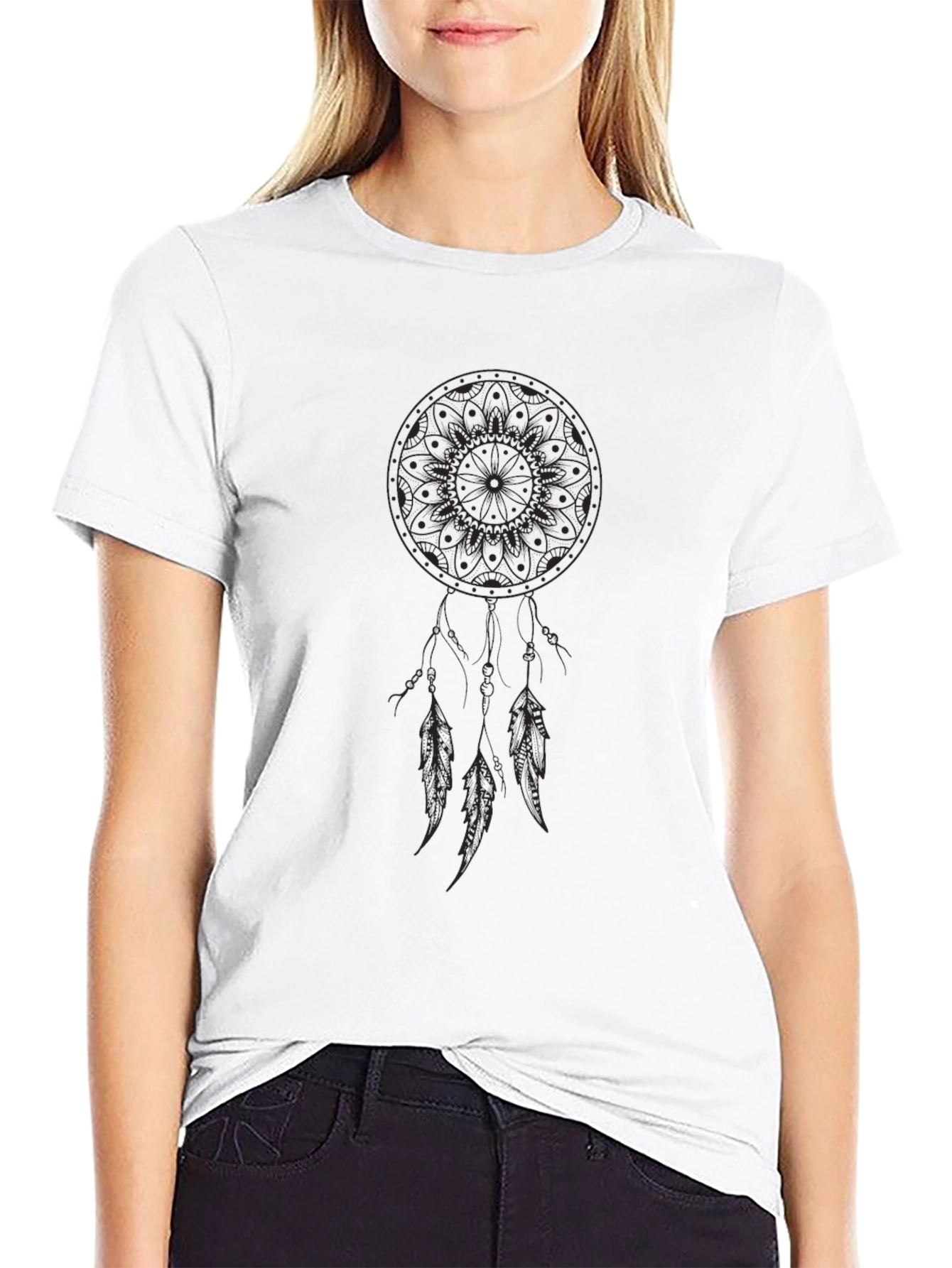 Dreamcatcher Graphic Black T-Shirt