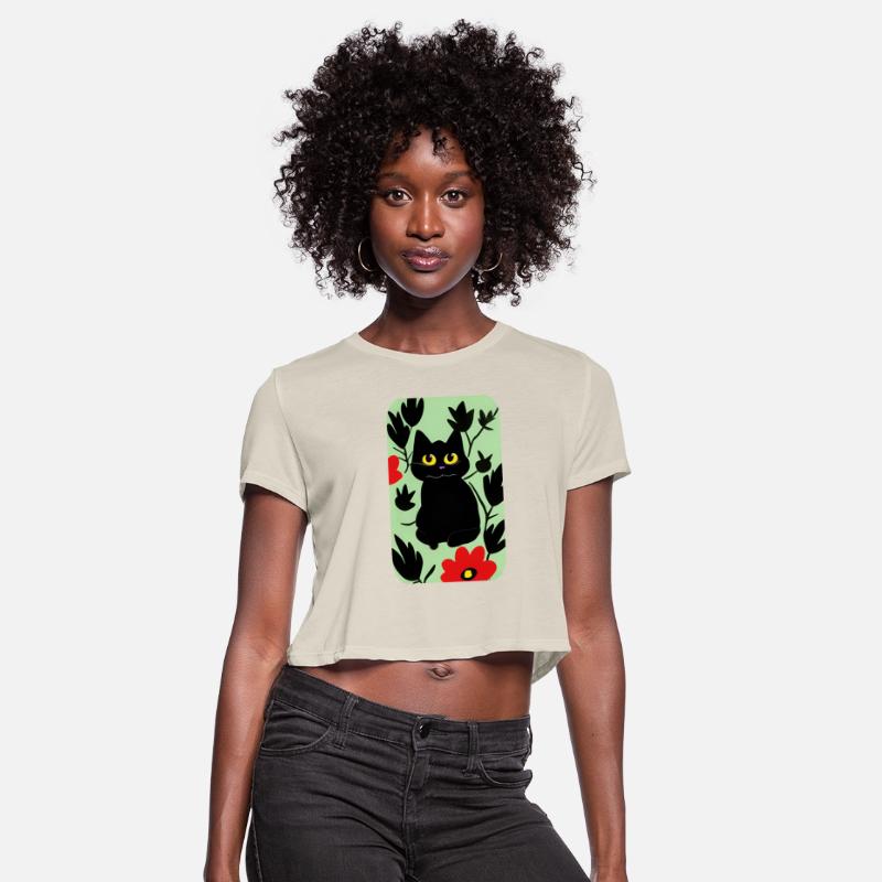 paint black cat in nature