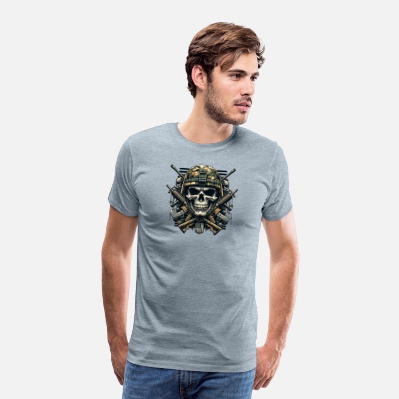 Patriot's Pride: Armed Forces Skull