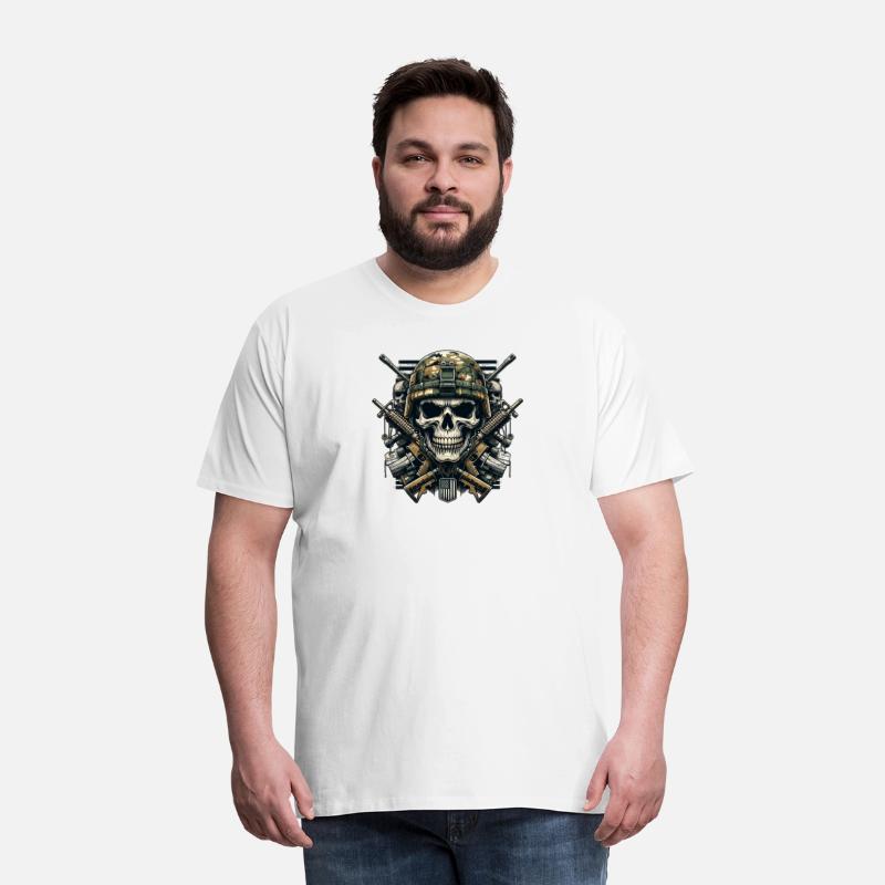 Patriot's Pride: Armed Forces Skull