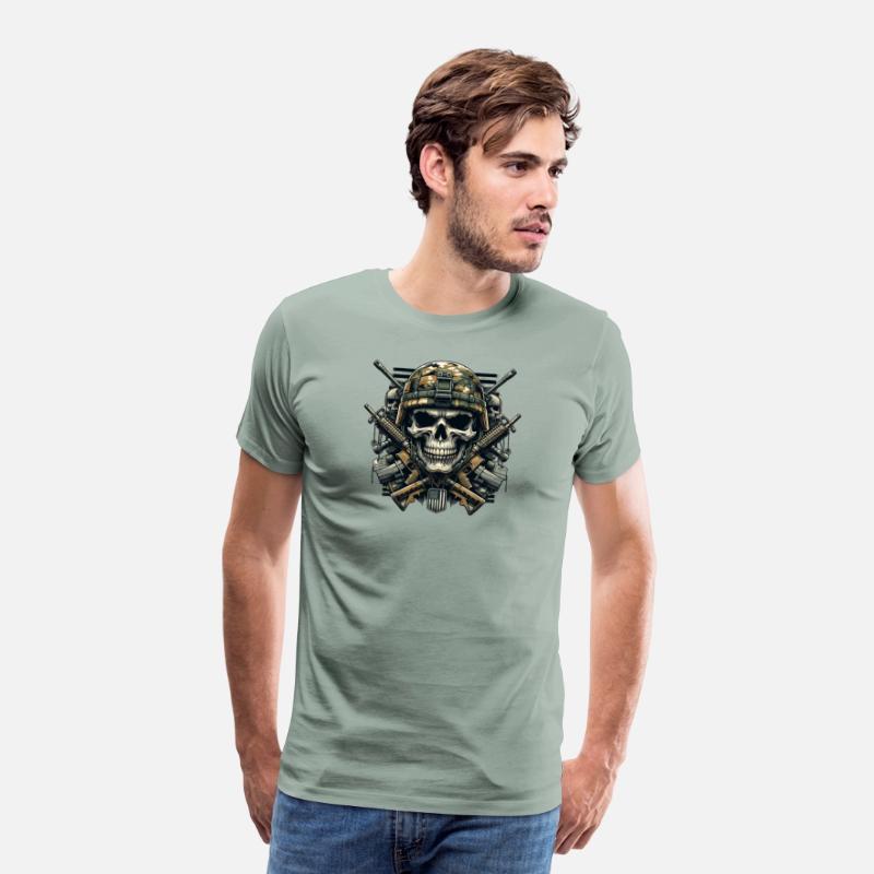 Patriot's Pride: Armed Forces Skull