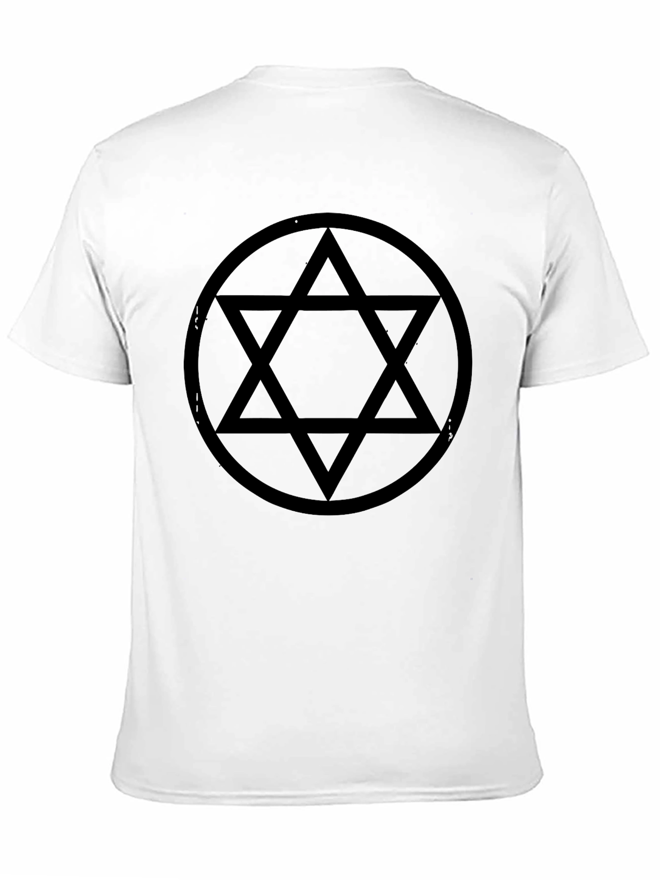 Geometric Star Graphic Black T-Shirt