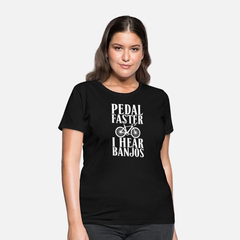 Pedal Faster I Hear Banjos Cycling Bikers Rider Bi