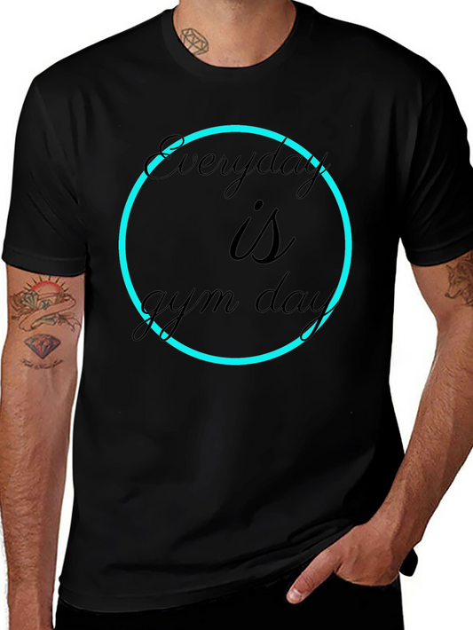 Everyday is Gym Day Black T-Shirt