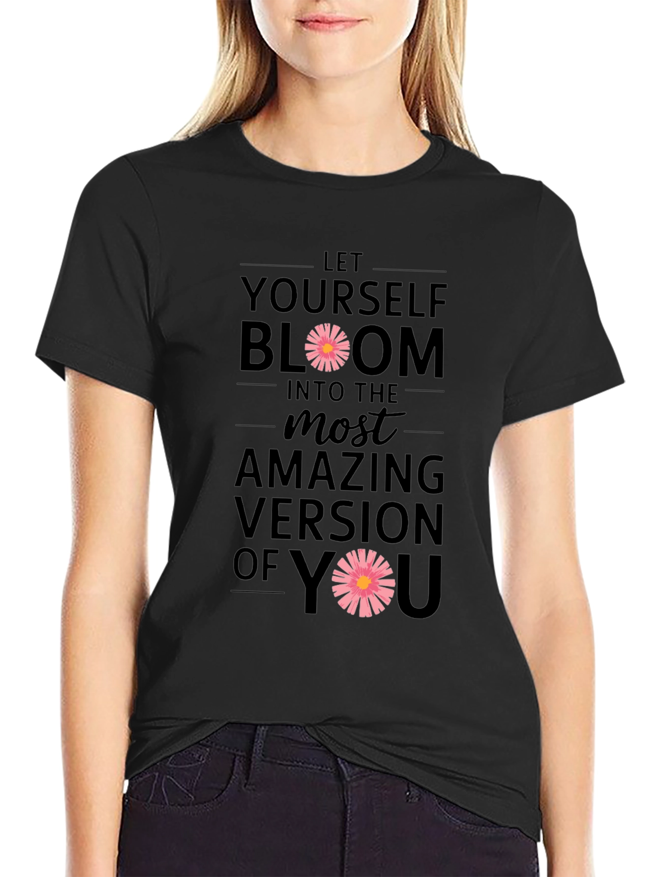Bloom Version of You Graphic Tee - Black