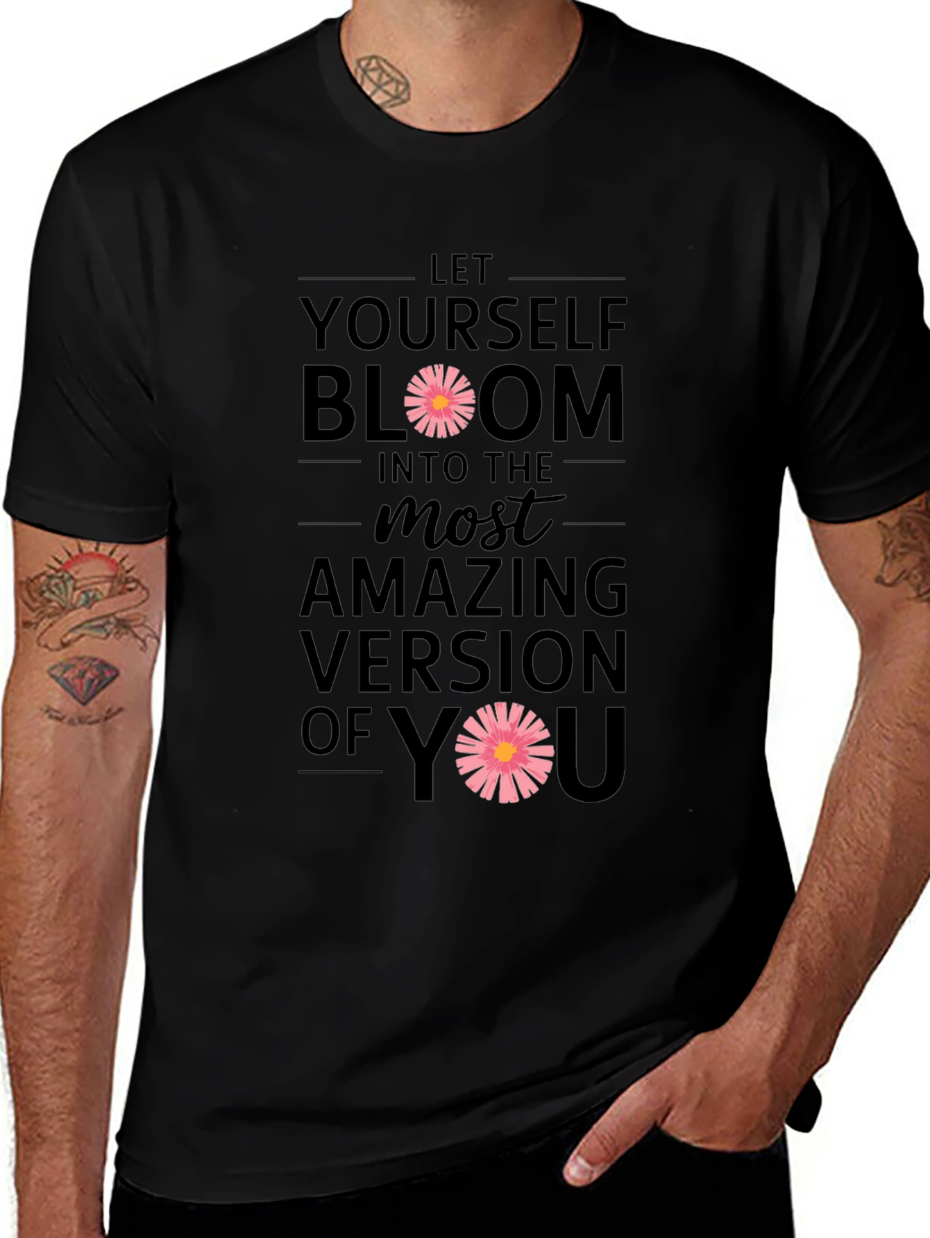 Bloom Version of You Graphic Tee - Black